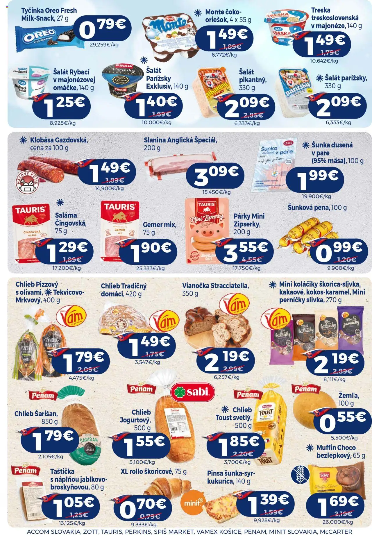 Milk Agro leták │ platný od 16.07.2025 | Strana: 6 | Produkty: Slanina, Klobása, Vianočka, Šalát