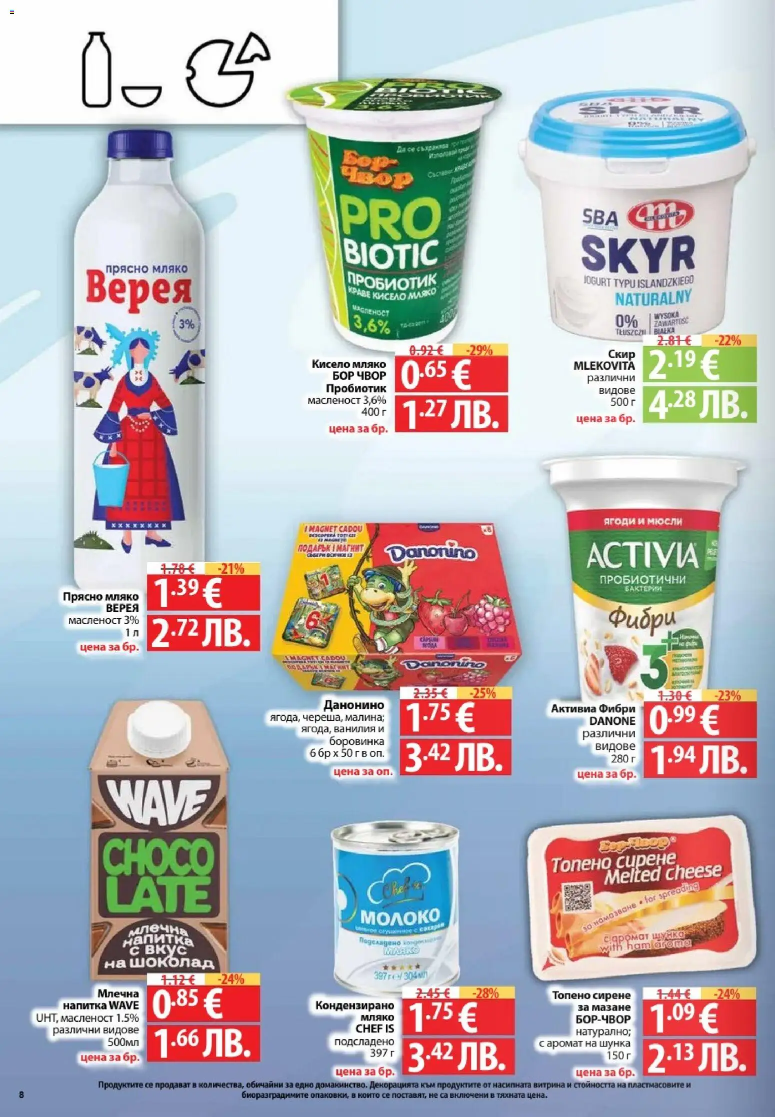 {H1} | Страница: 8 | Продукти: Шоколад, Пробиотик, Calvados, Напитка