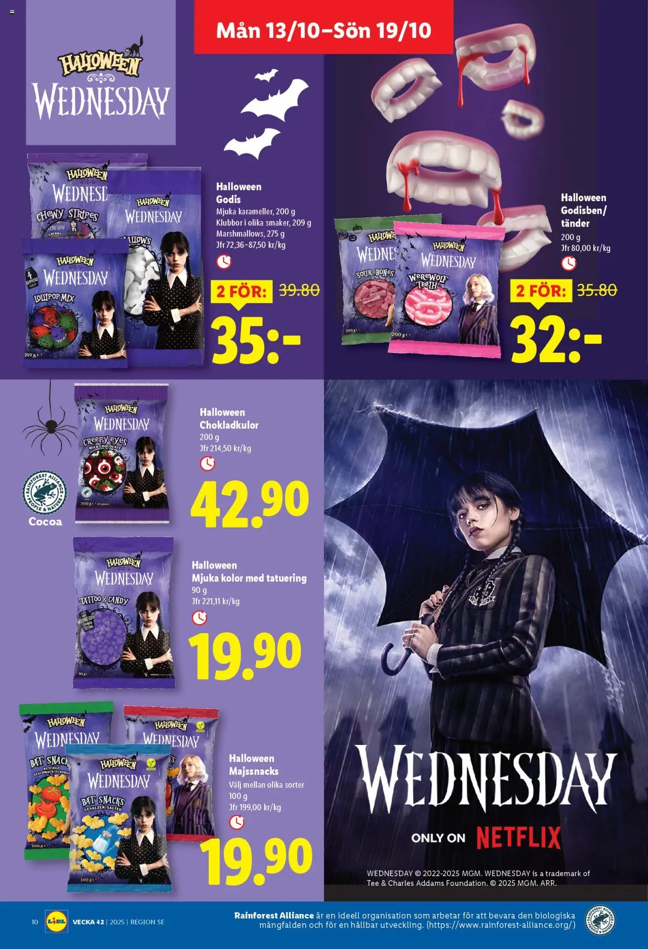 Lidl reklamblad aktuell från 13.10.2025 | Sida: 10 | Produkter: Godis, Ketchup