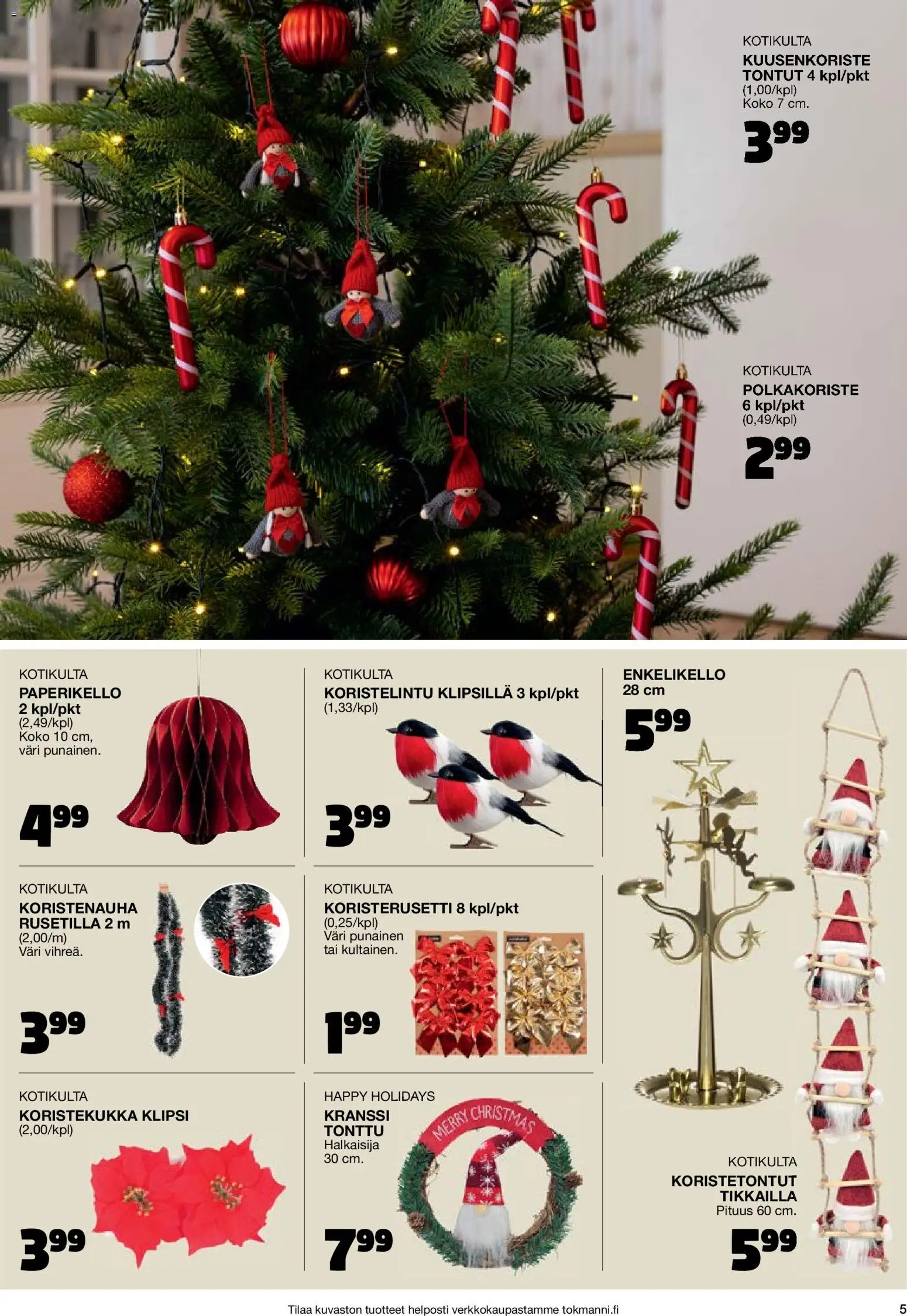Tokmanni - Joulukuvasto 2025 – voimassa 30.10.2025 alkaen | Sivu: 5