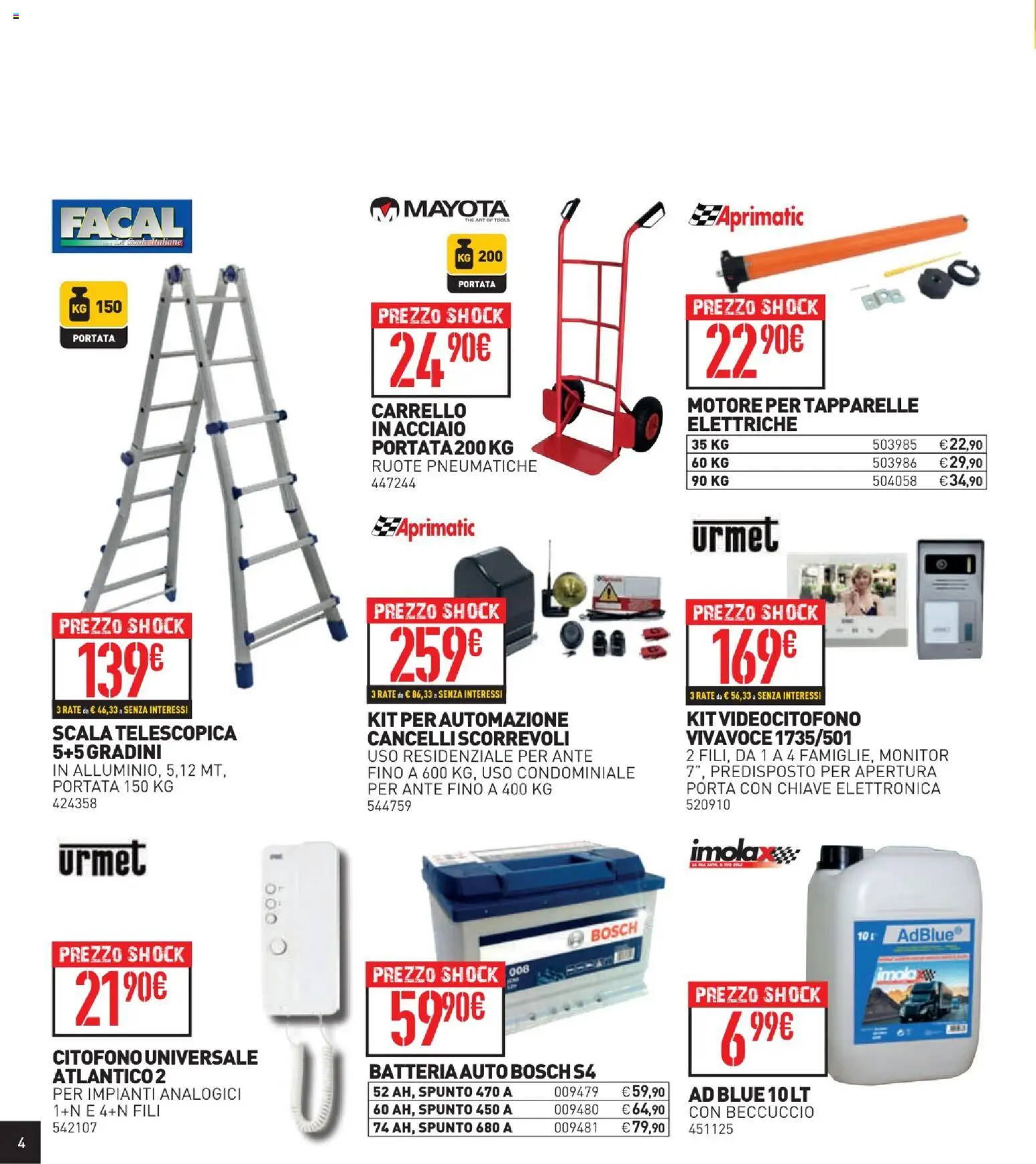 Volantino Ottimax del 15.01.2026 | Pagina: 4 | Prodotti: Monitor, The, Scala, Batteria