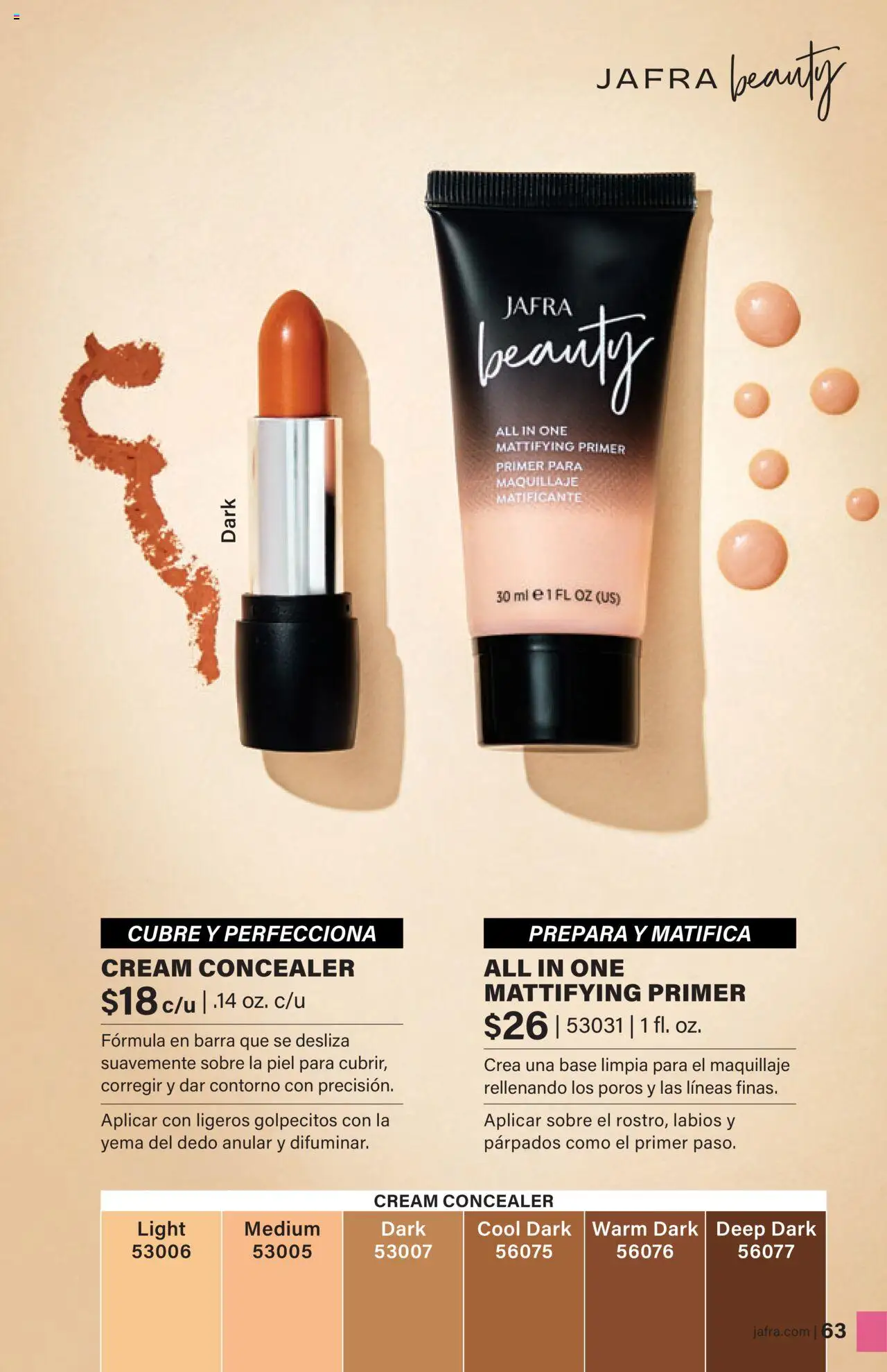 JAFRA folleto │ válido desde el 01.08.2025 | Página: 63 | Productos: Maquillaje