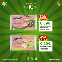 Katalog Žabac - Pregled kataloga iz trgovine Žabac, vrijedi od 30.03.2026 | Stranica: 27 | Proizvodi: Lješnjak, Napolitanke, Limeta