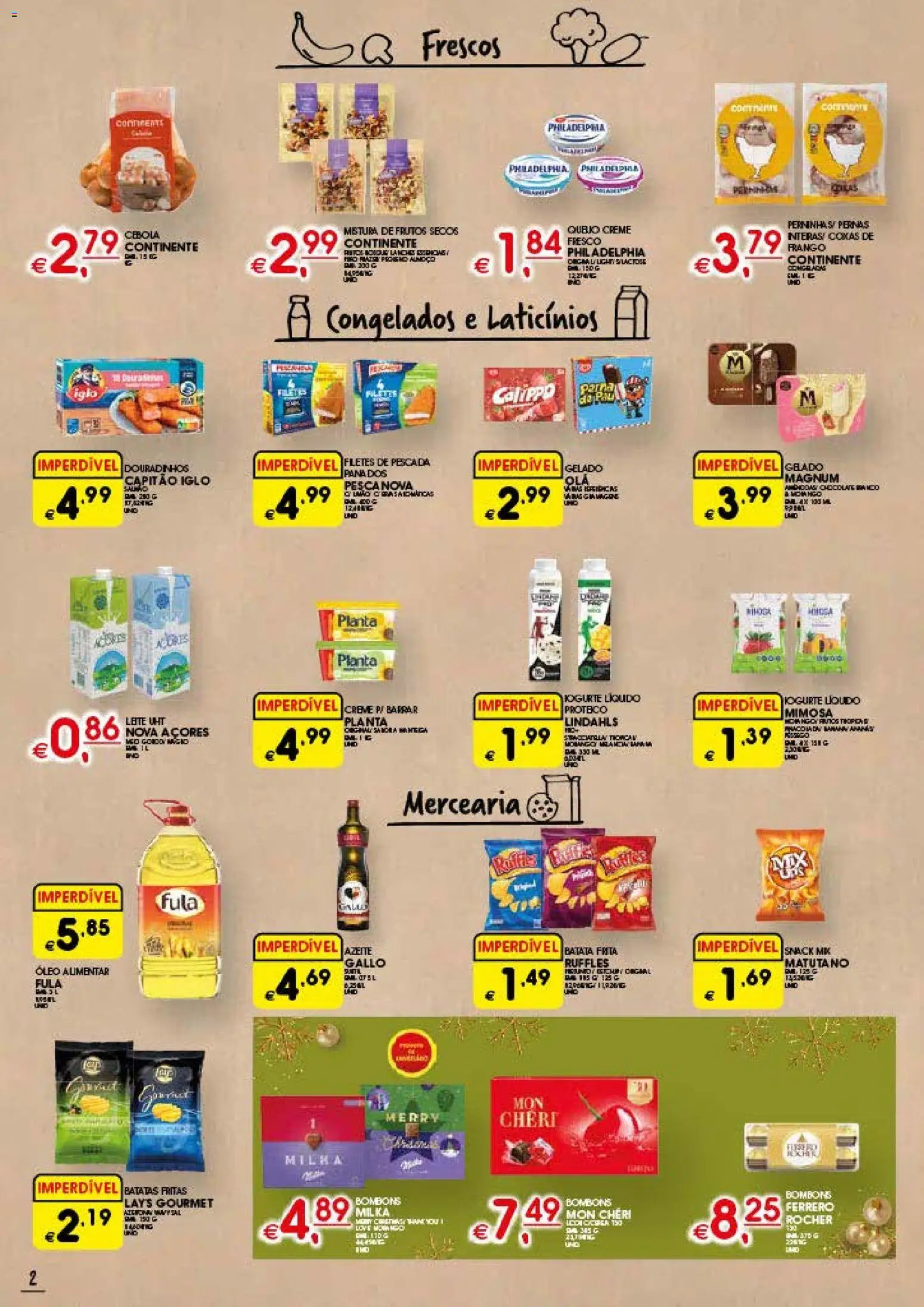 Meu Super folheto │ válido de 27.11.2025 | Página: 2 | Produtos: Frango, Gelado, Iogurte, Batatas fritas