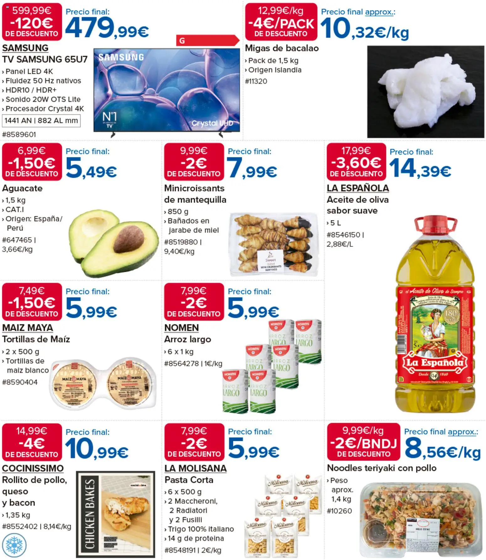 Costco catálogo │ válido desde el 23.10.2025 | Página: 2 | Productos: Queso, Aceite, Arroz, Συσκευή ροής