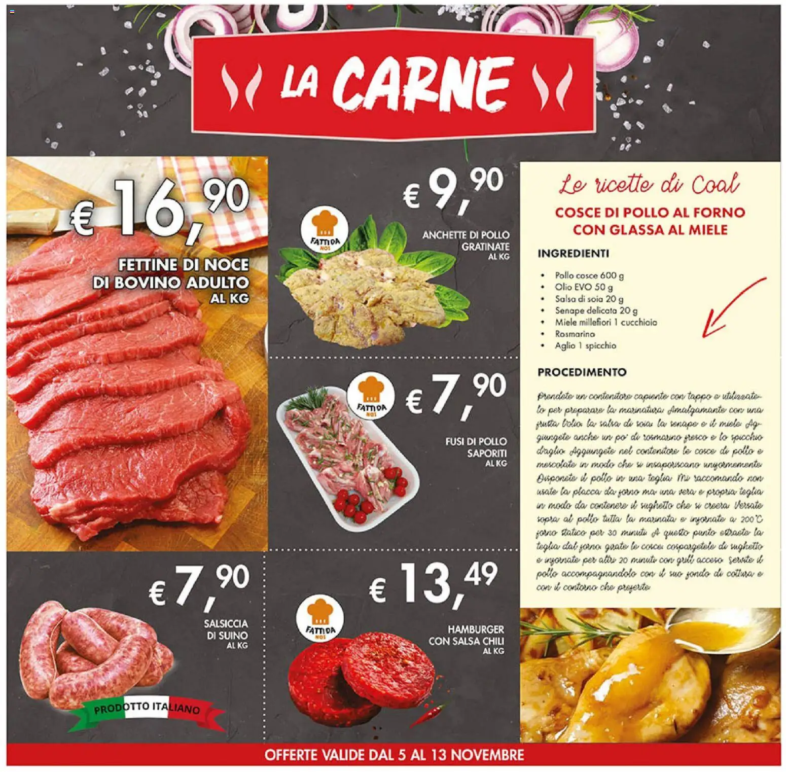 Volantino Coal del 05.11.2025 | Pagina: 8 | Prodotti: Forno, Miele, Glassa, Hamburger