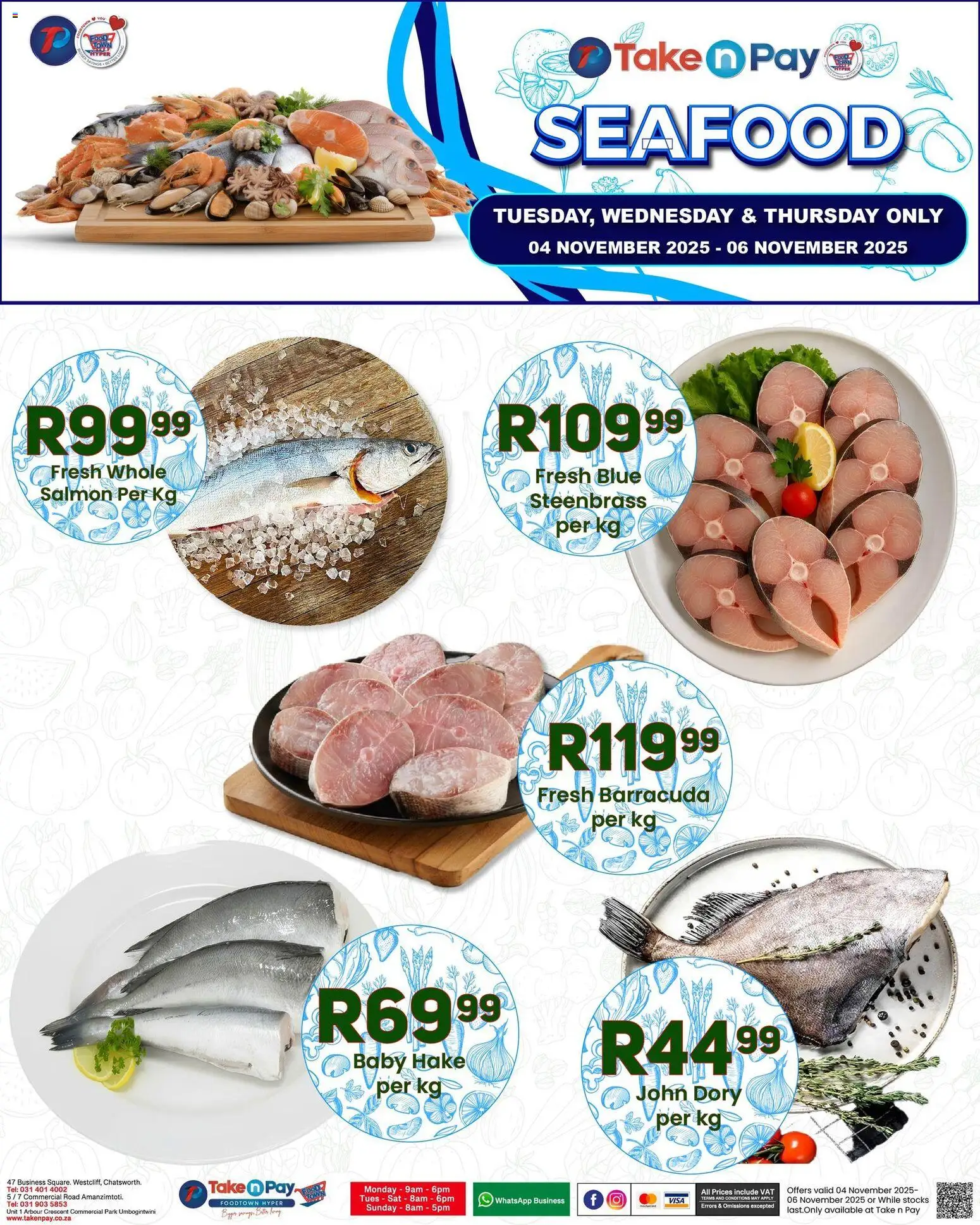 New Take n Pay catalogue – valid from 04.11.2025 | Page: 9 | Products: Seafood
