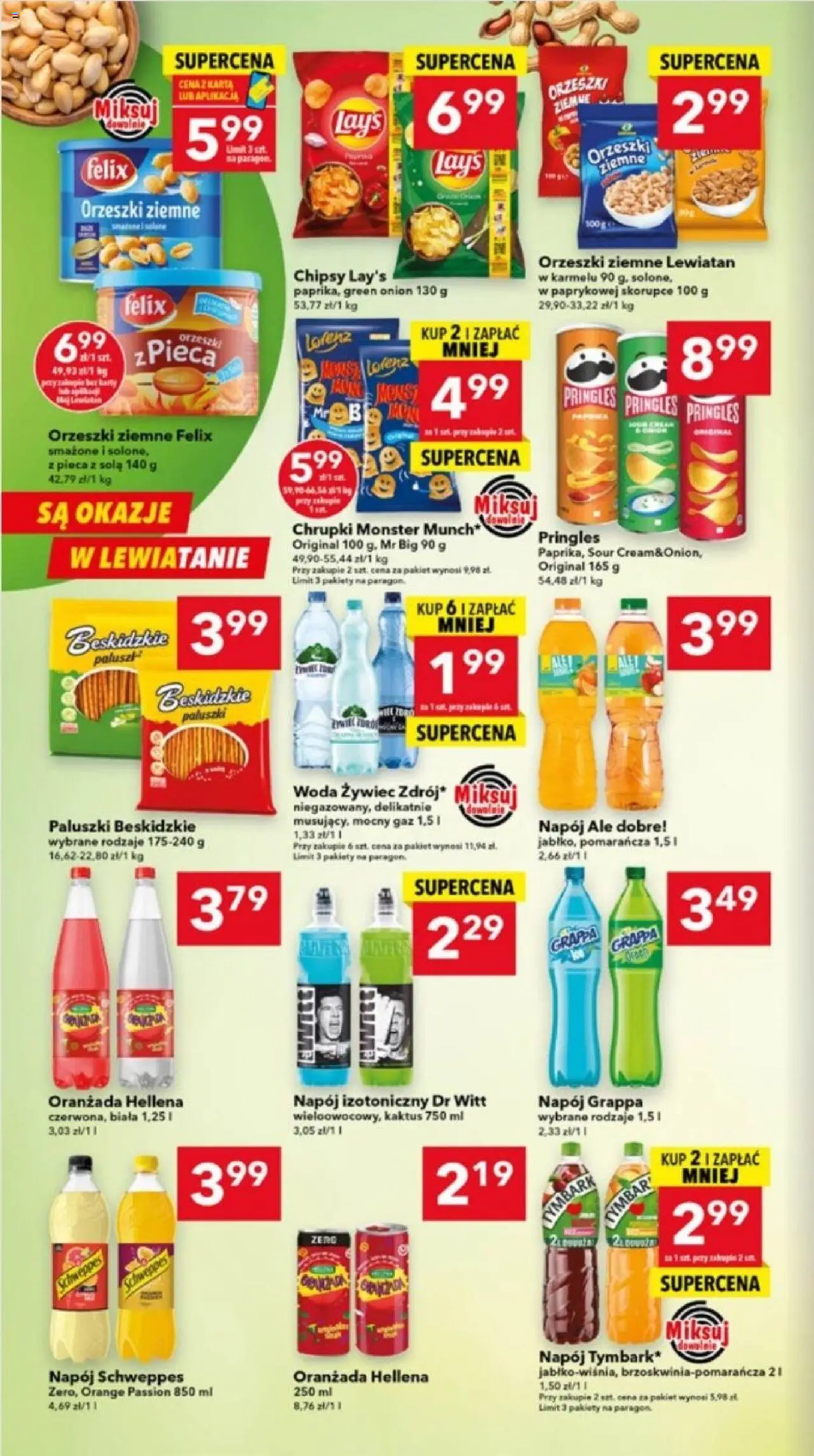 Lewiatan gazetka - Gdańsk od 13.08.2025 | Strona: 6 | Produkty: Grappa, Paluszki, Orzeszki ziemne, Pringles
