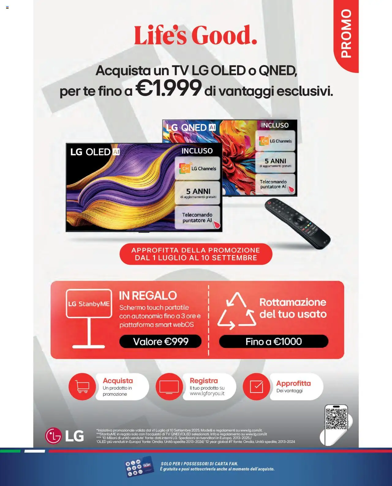 Volantino Trony del 21.08.2025 | Pagina: 13 | Prodotti: Schermo, Telecomando, Tè, TV
