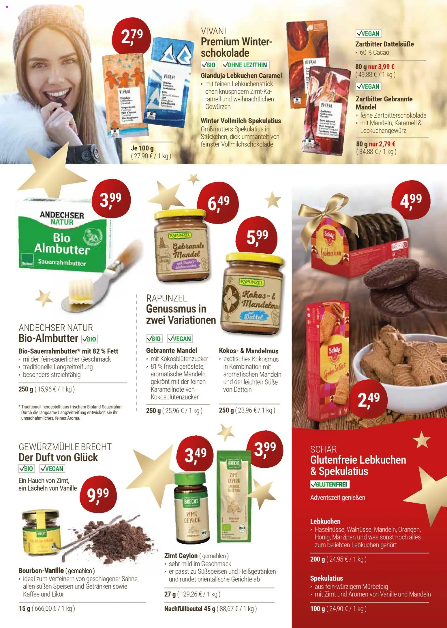 Reformhaus Bacher Prospekt 	 – gültig ab 01.12.2025 | Seite: 7 | Produkte: Kaffee, Schokolade, Likör, Duft