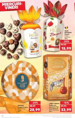 Kaufland RO akciós ujság - amely érvényes a következő dátumtól: 06.08.2025 | Oldal: 74 | Termékek: Tiramisu, Praliné