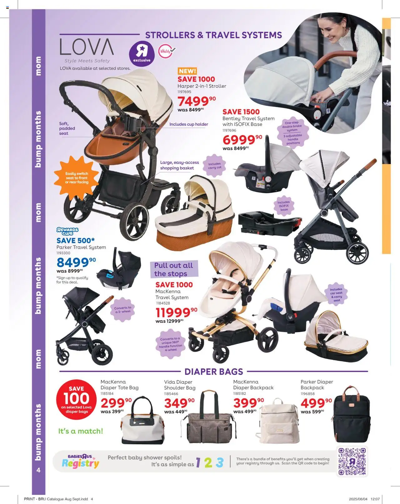 Babies R Us Specials │ valid from 21.08.2025 | Page: 5 | Products: Backpack, Bag, Shower, Switch