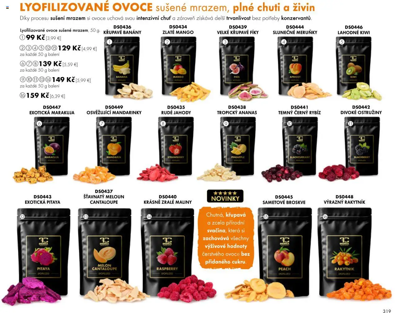 Dedra Katalog september 2025 │ platný od 01.09.2025 | Strana: 10 | Produkty: Banány, Ananás, Jahody, Melón