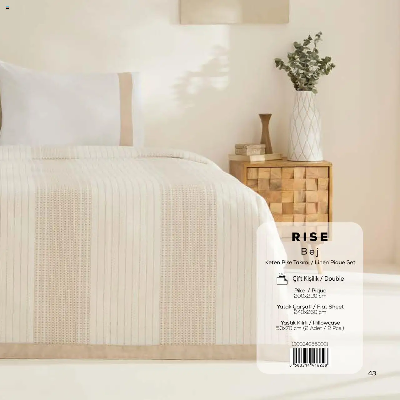Karaca Home White Collection Sonbahar - Kış 2025/2026 - 23.09.2025 tarihinden itibaren geçerlidir | Sayfa: 43 | Ürünler: Yatak, Yastık, Yastık kılıfı, Pike
