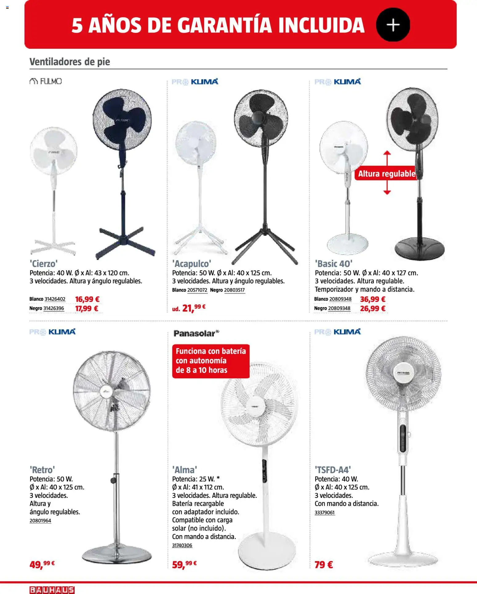Bauhaus Climatización │ válido desde el 08.04.2026 | Página: 66 | Productos: Adaptador, Batería