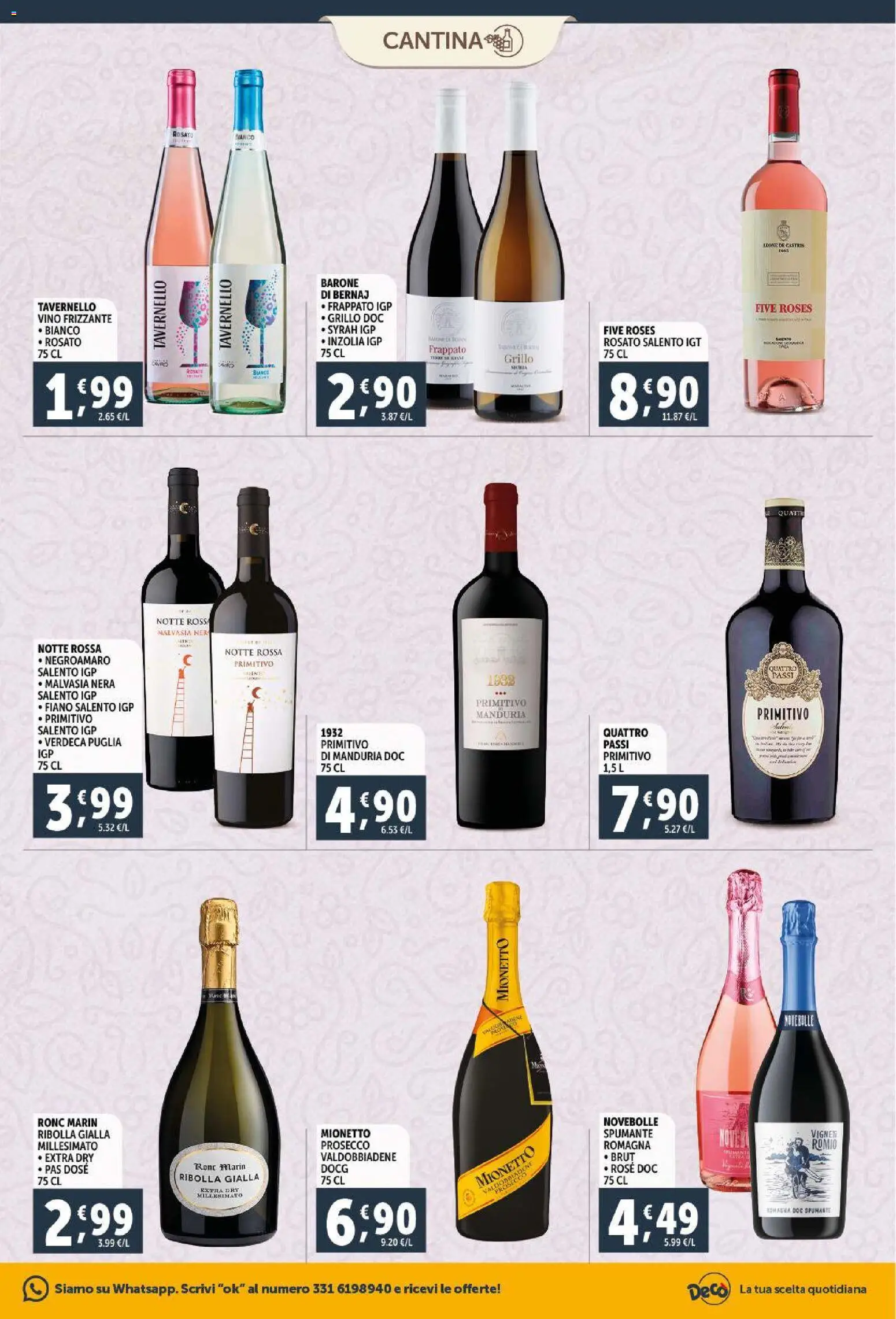 Volantino Decò del 30.01.2026 | Pagina: 17 | Prodotti: Prosecco, Vino, Spumante