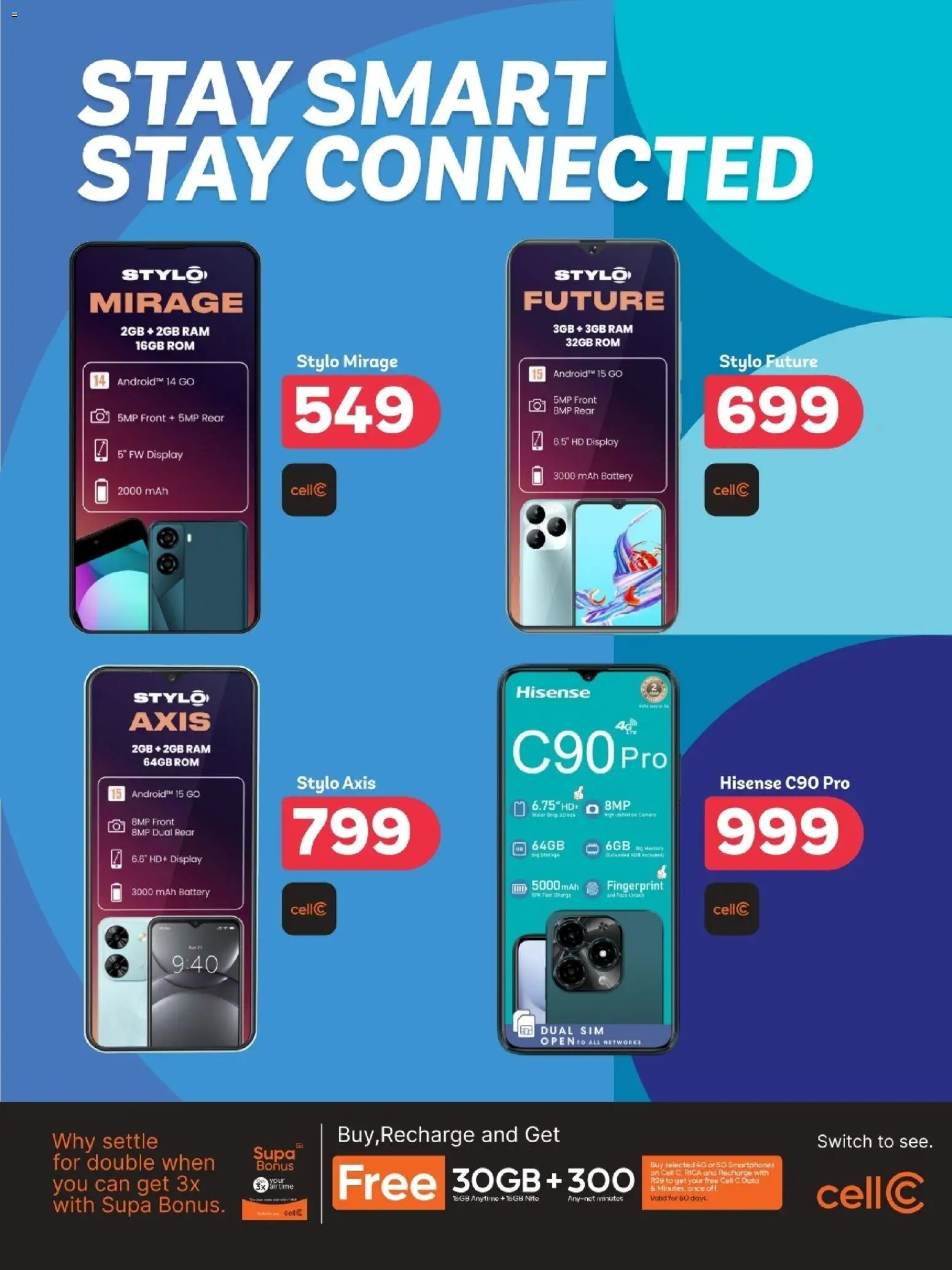New PEP Stores catalogue – valid from 24.10.2025 | Page: 4 | Products: Data, Sim, Camera, Water
