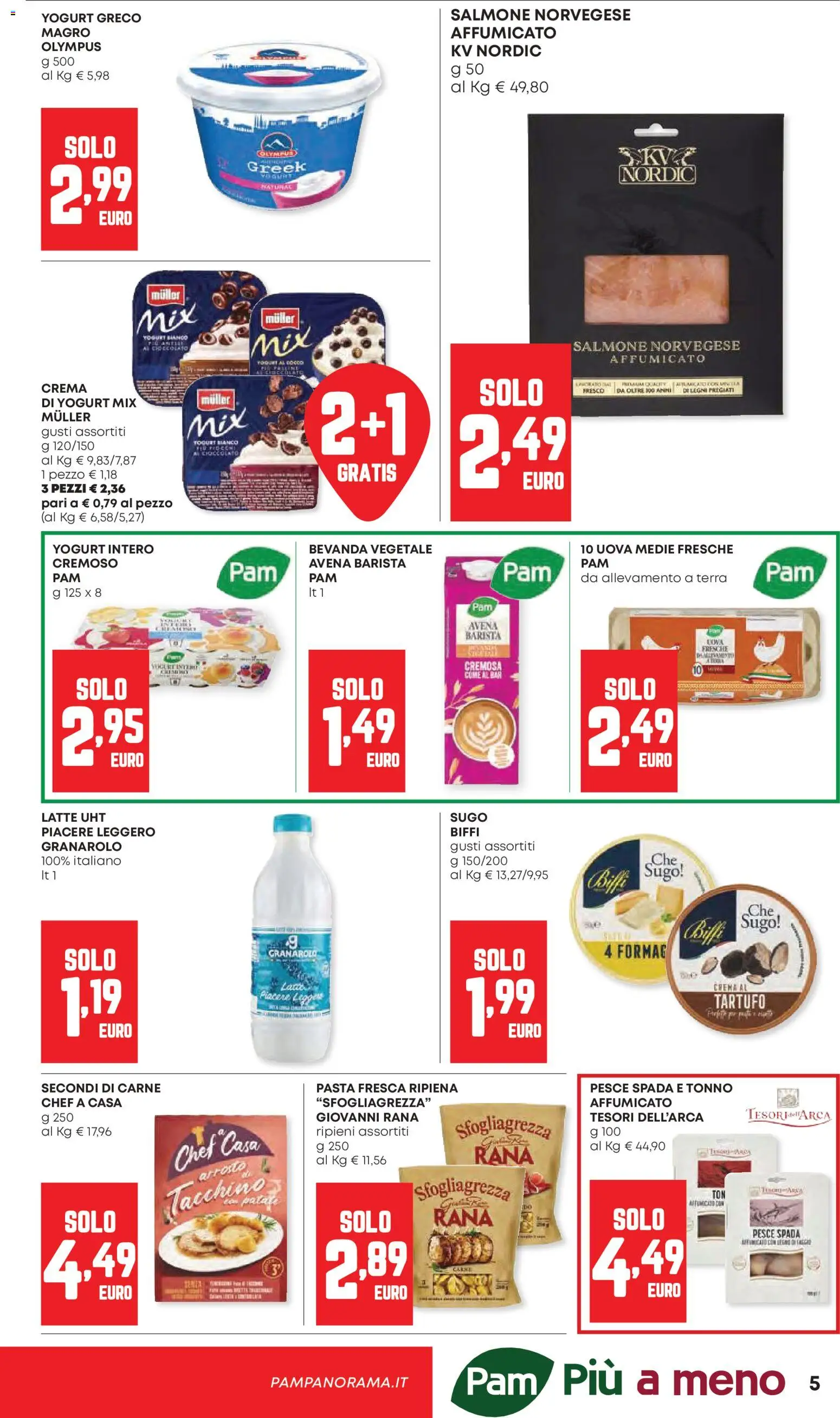 Volantino Panorama del 23.04.2026 | Pagina: 5 | Prodotti: Yogurt greco, Crema, Yogurt, Pesce