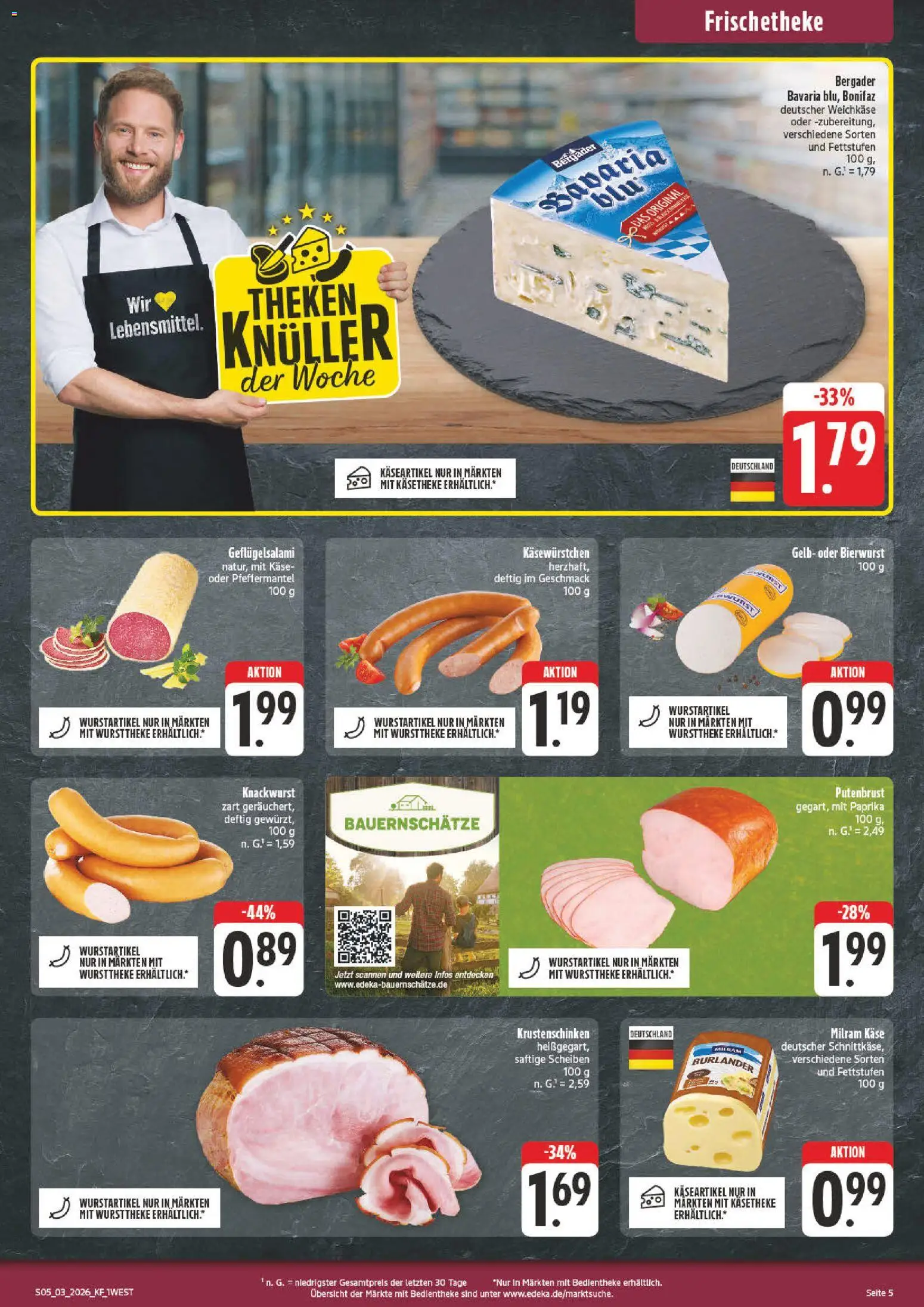 nah & gut Prospekt 	 – gültig ab 12.01.2026 | Seite: 5 | Produkte: Käse, Paprika, Milram, Wurst