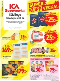 ICA Supermarket - Kävlinge - Förhandsvisning av reklamblad från butik ICA Supermarket aktuell från 09.02.2026