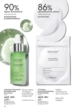 Novage+ Proceuticals Exfoliating & Clearing Pads, Praktisk exfoliering, när du vill, var du vill! 7 styck. Passar alla hudtyper - Förhandsvisning av reklamblad från butik Oriflame aktuell från 10.12.2025 | Sida: 92 | Produkter: Såg, Pads