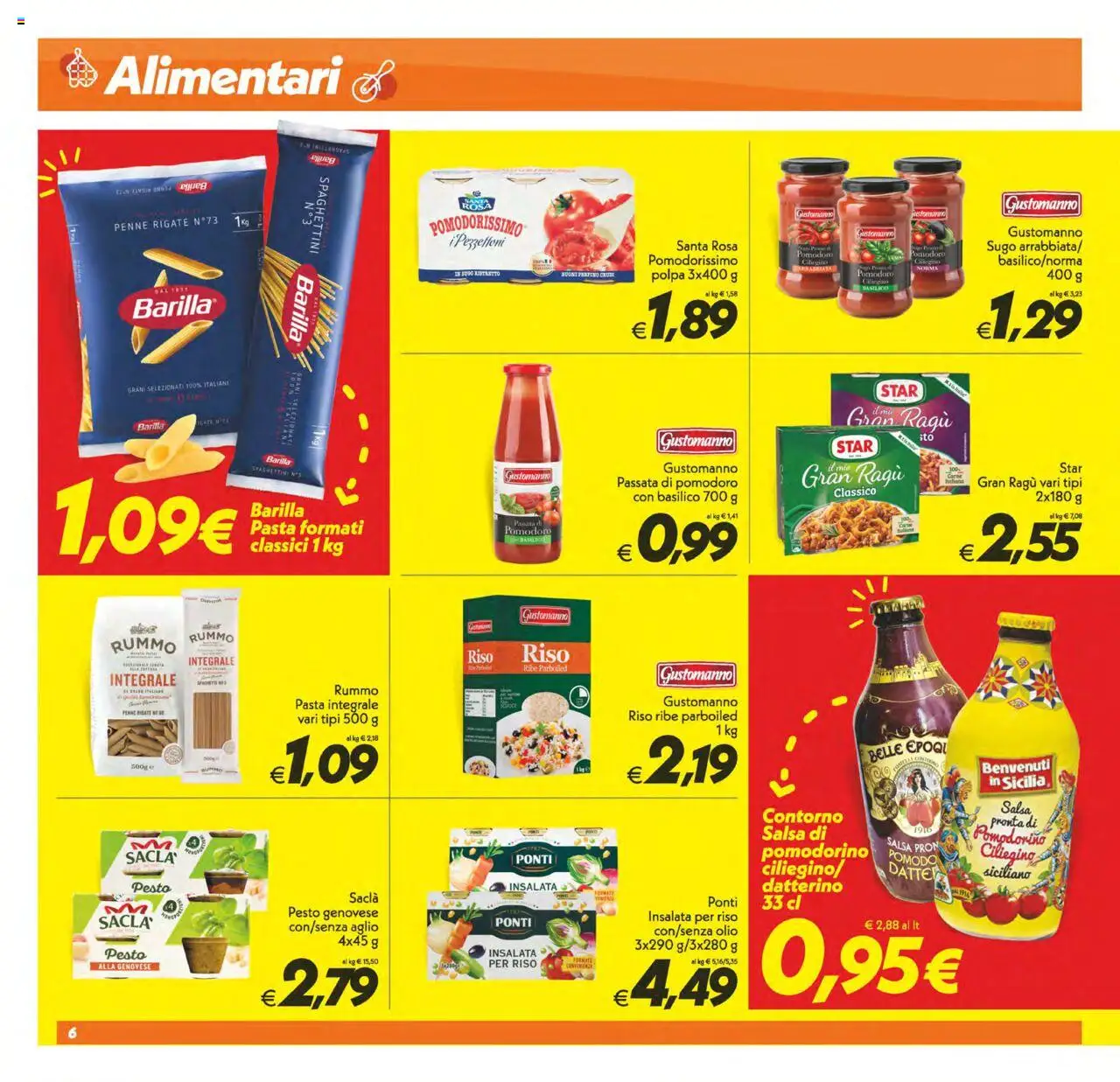 Volantino SuperConveniente del 03.06.2025 | Pagina: 6 | Prodotti: Salsa, Pasta, Passata di pomodoro, Penne