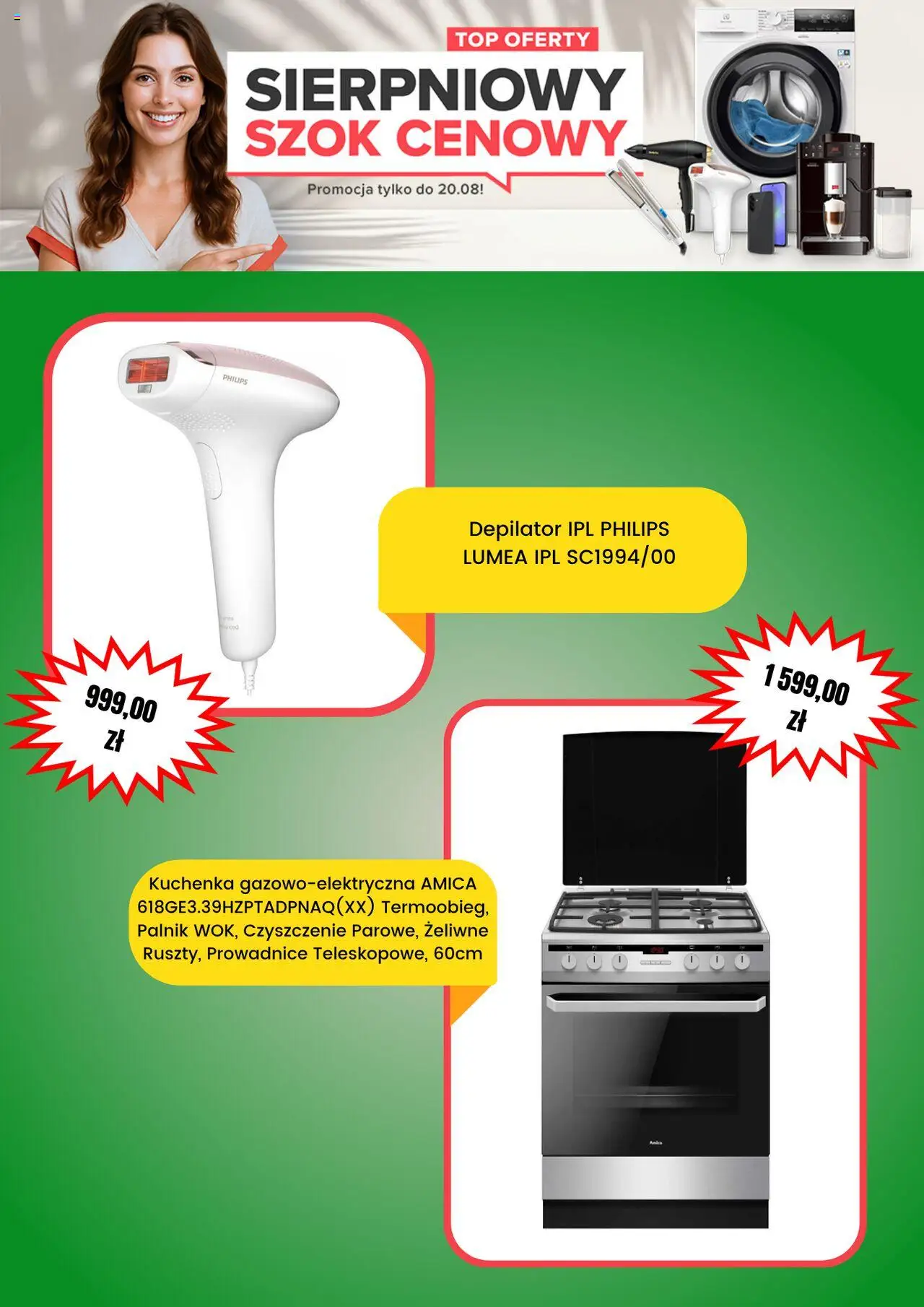 Neonet promocje od 31.07.2025 | Strona: 6 | Produkty: Top, Kuchenka, Depilator