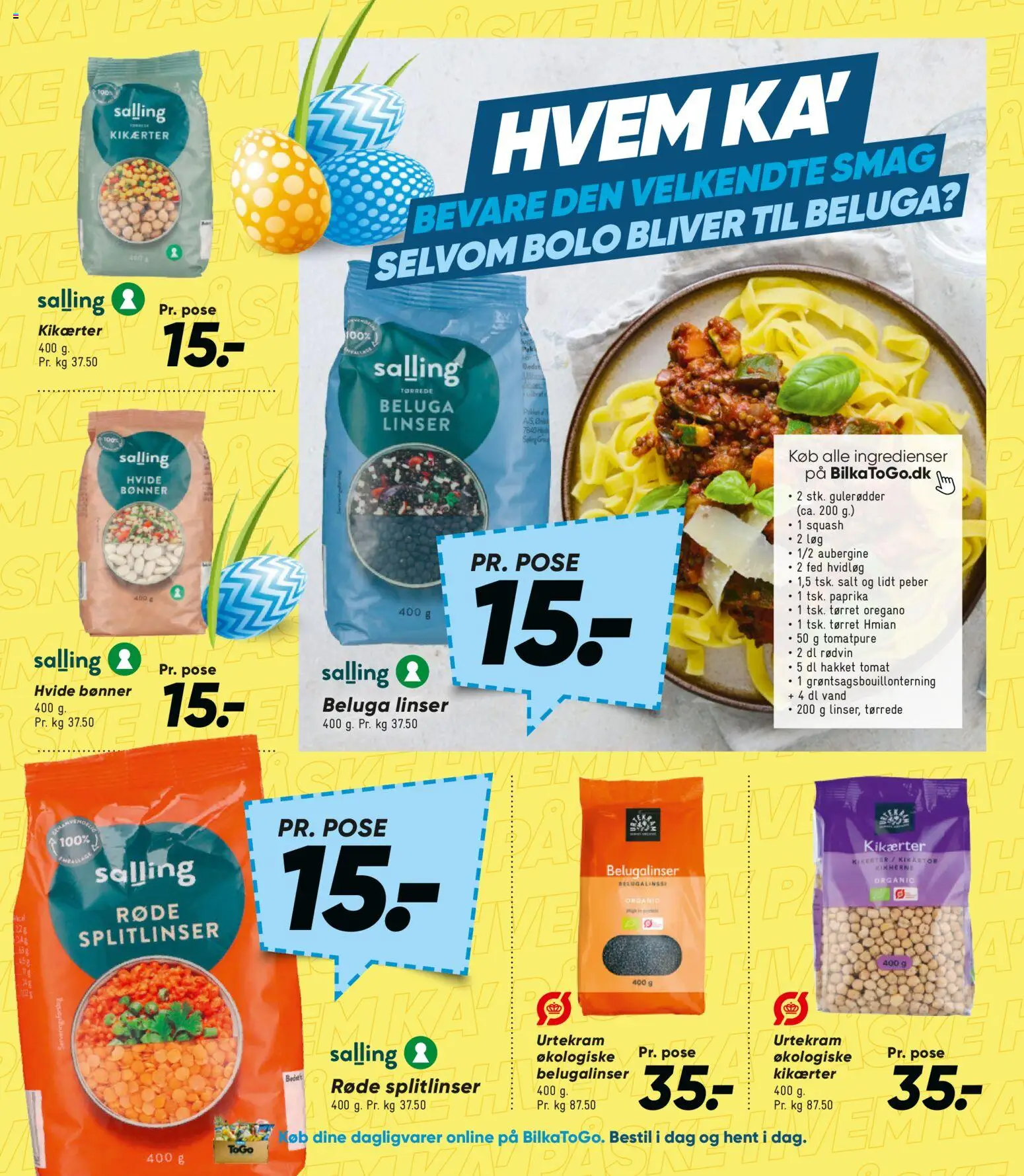 Bilka tilbudsavis – gyldig fra 20.03.2026 | Side: 25 | Produkter: Squash, Kikærter, Tomatpuré, Oregano