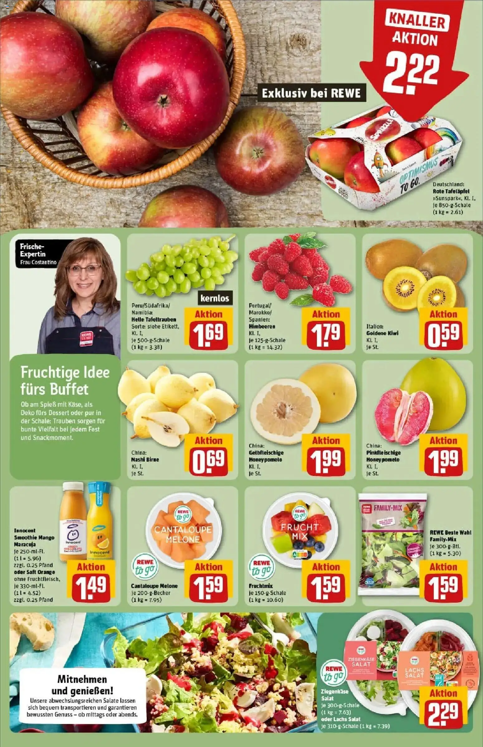 Rewe prospekt Chemnitz	 – gültig ab 11.01.2026 | Seite: 6 | Produkte: Himbeeren, Mango, Melone, Kiwi