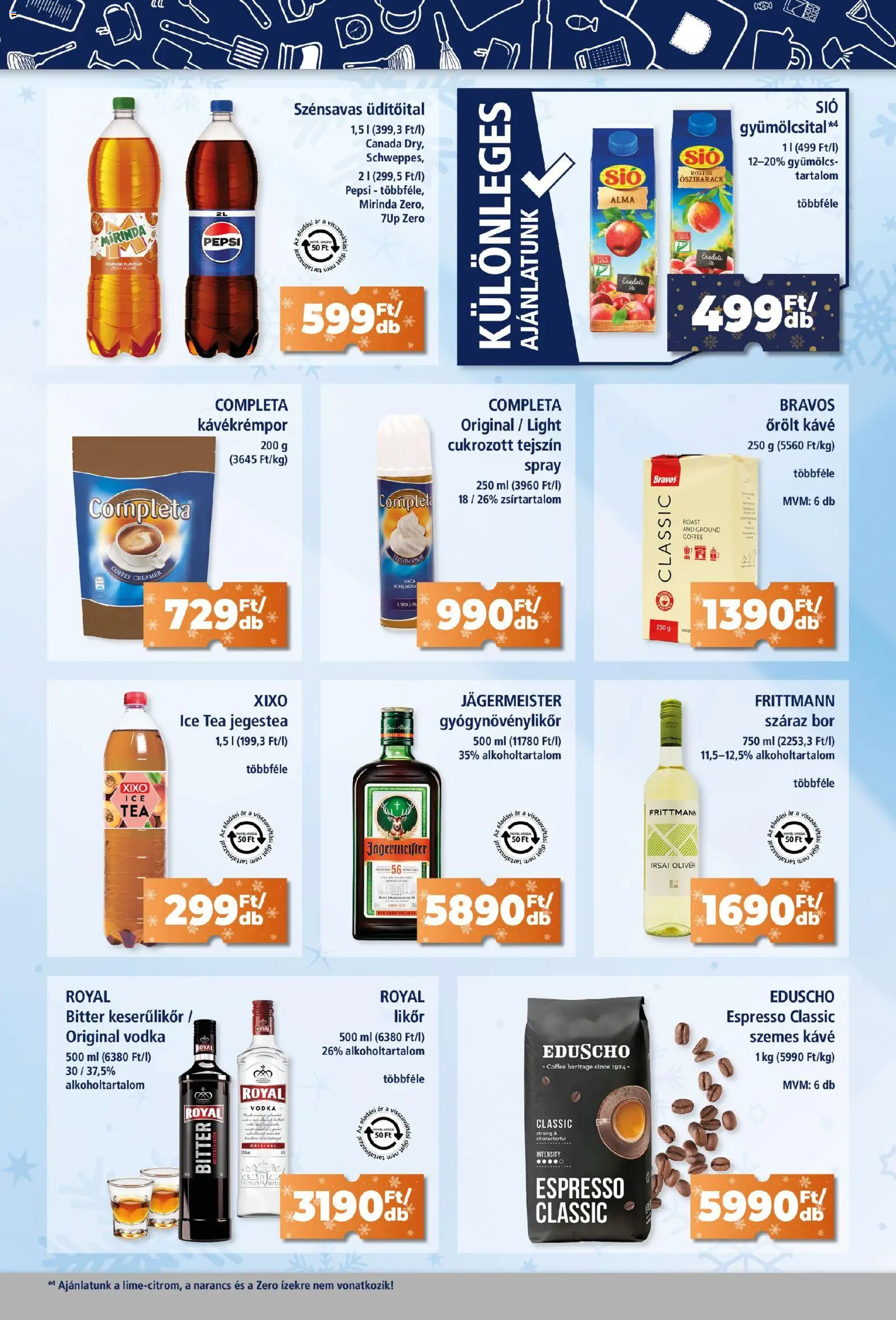Goods Market akciós ujság - amely érvényes a következő dátumtól: 04.12.2025 | Oldal: 9 | Termékek: Jägermeister, Alma, Tea, Vodka