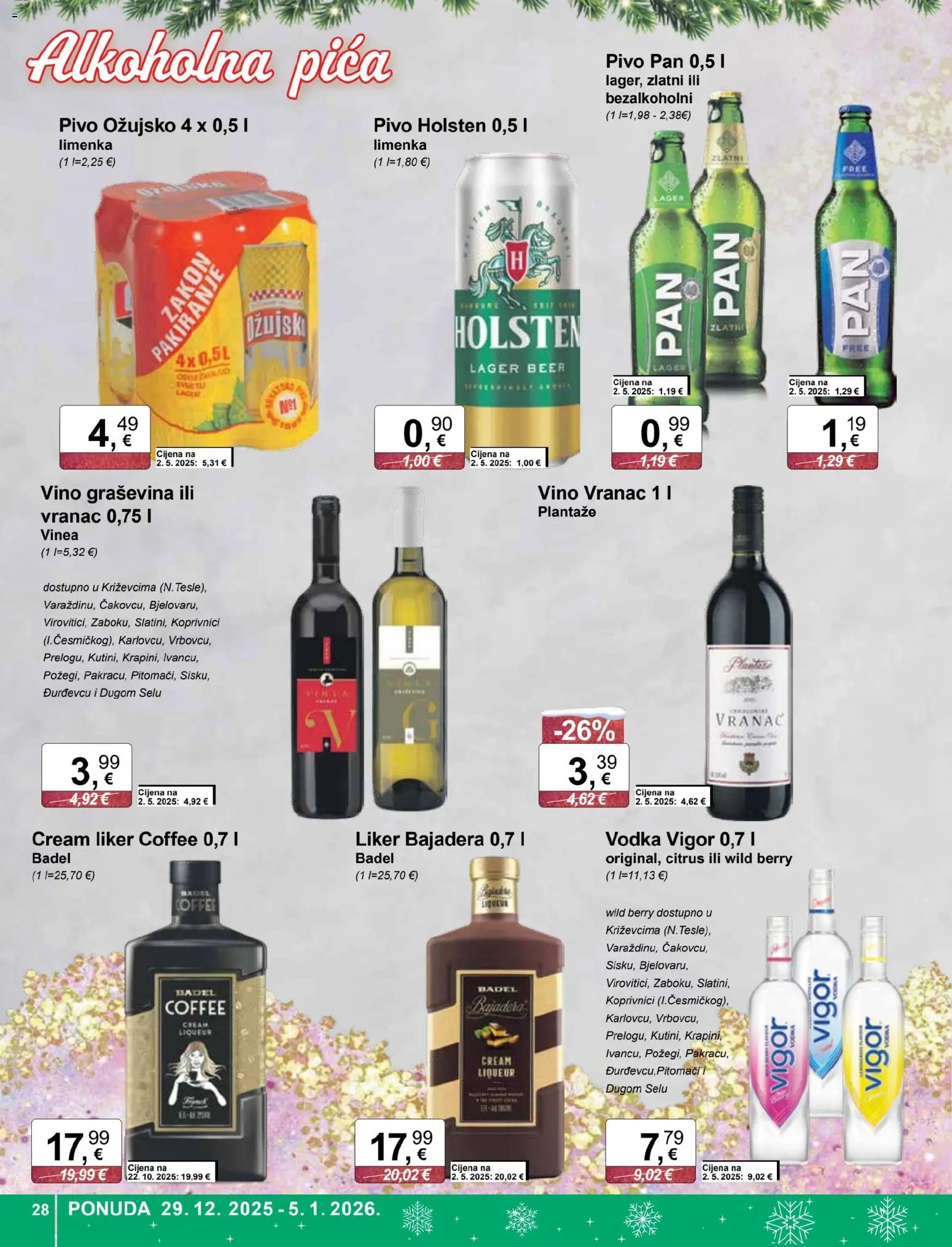 KTC katalog | vrijedi od 29.12.2025 | Stranica: 28 | Proizvodi: Vino, Pivo, Pan, Vodka