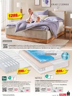 Höffner Prospekt 	 ab 01.04.2026 gültig | Seite: 19 | Produkte: Matratze, Polsterbett, Topper