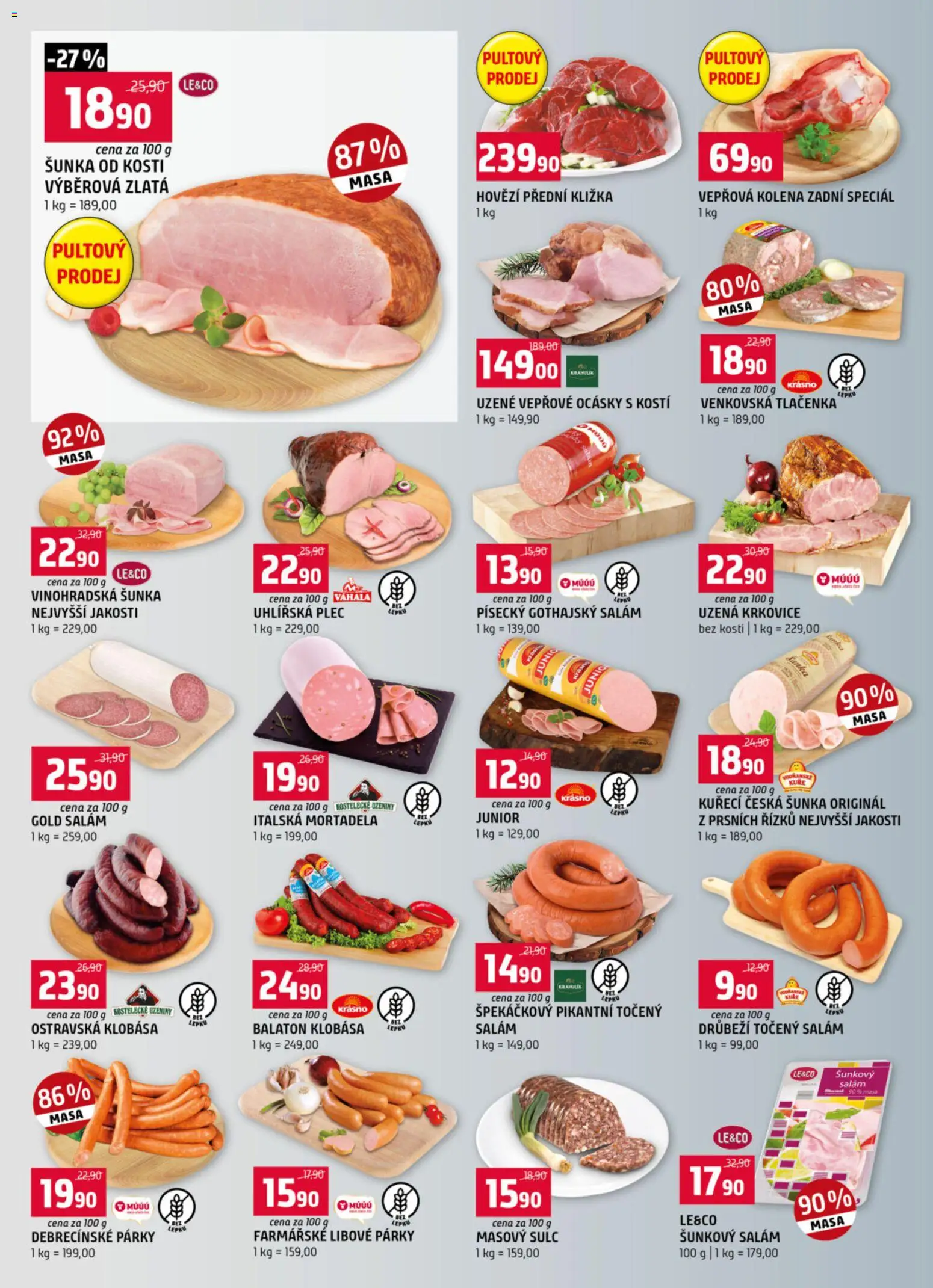 Terno leták - Hradec Králové od 26.11.2025 | Strana: 2 | Produkty: Šunka, Uzeniny, Gothajský salám, Krkovice