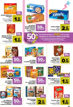 Vista previa Carrefour folleto válido desde el 25.02.2026 | Página: 39 | Productos: Chocolate, Cereales, Té, Galletas