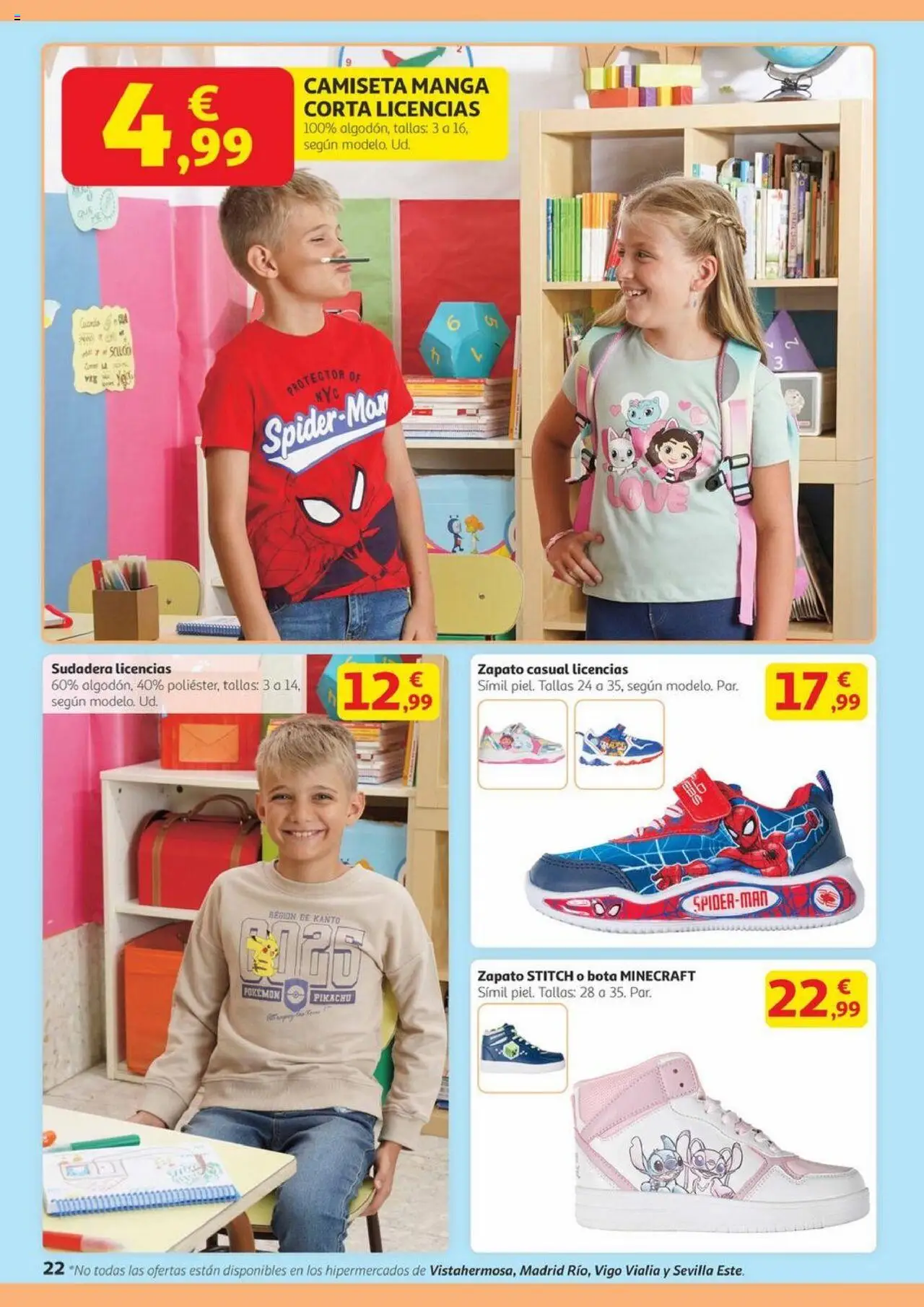 Alcampo - Canarias │ válido desde el 14.08.2025 | Página: 22 | Productos: Sudadera, Camiseta manga corta