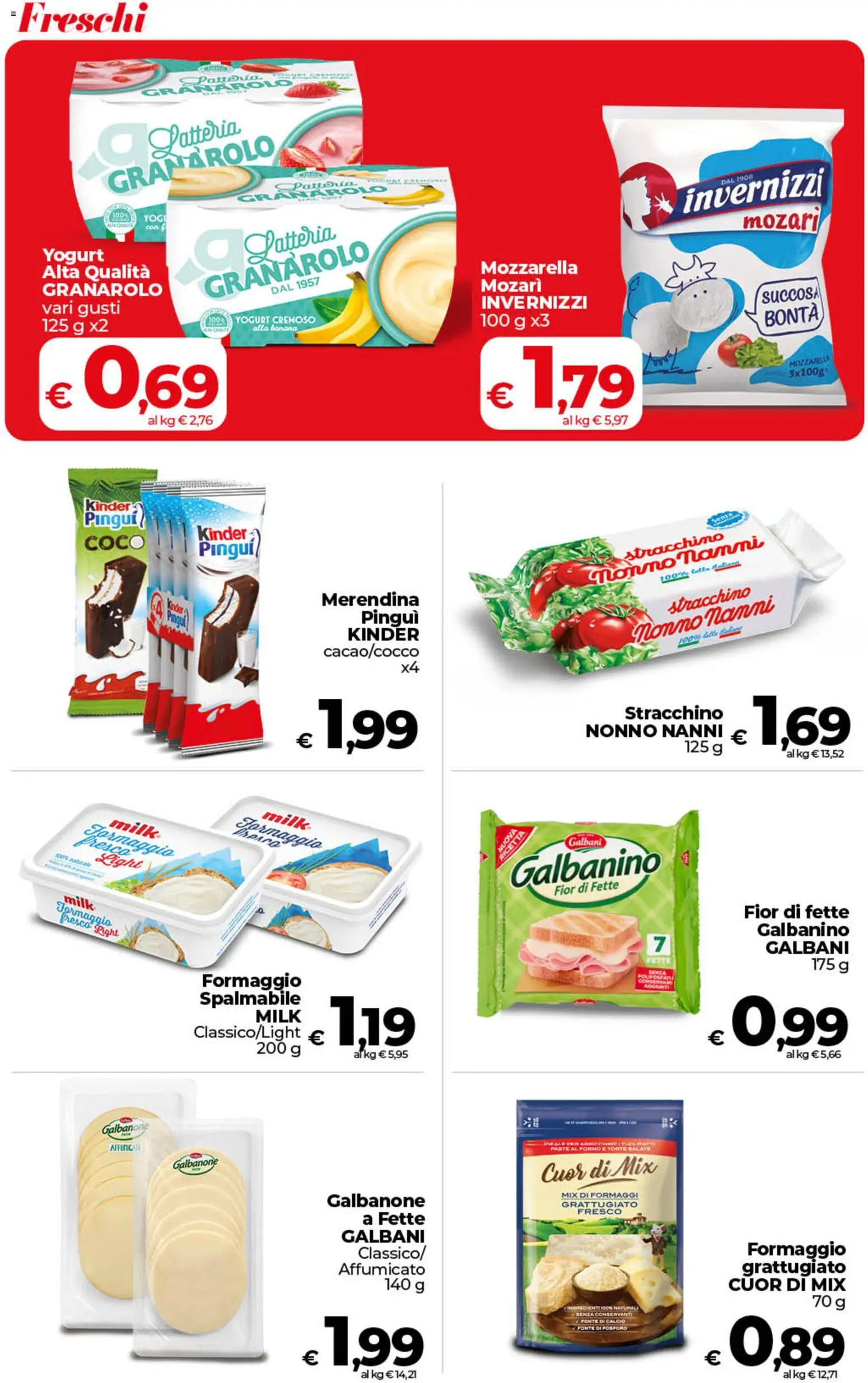 Volantino COOP del 07.04.2026 | Pagina: 15 | Prodotti: Yogurt, Mozzarella, Formaggio, Stracchino