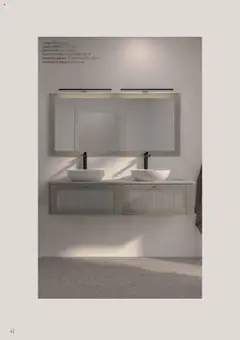 Bauhaus - erbjudanden - Förhandsvisning av reklamblad från butik Bauhaus aktuell från 25.08.2025 | Sida: 42 | Produkter: Tvättställ, Spegel, Lampa