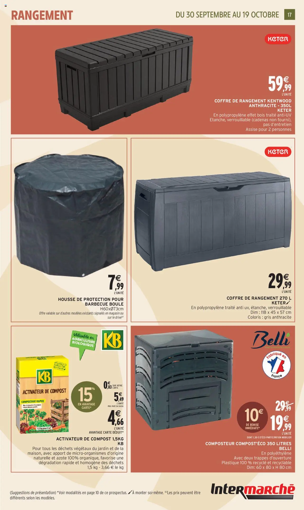  | Page: 17 | Produits: Barbecue, Composteur, Coffre de rangement
