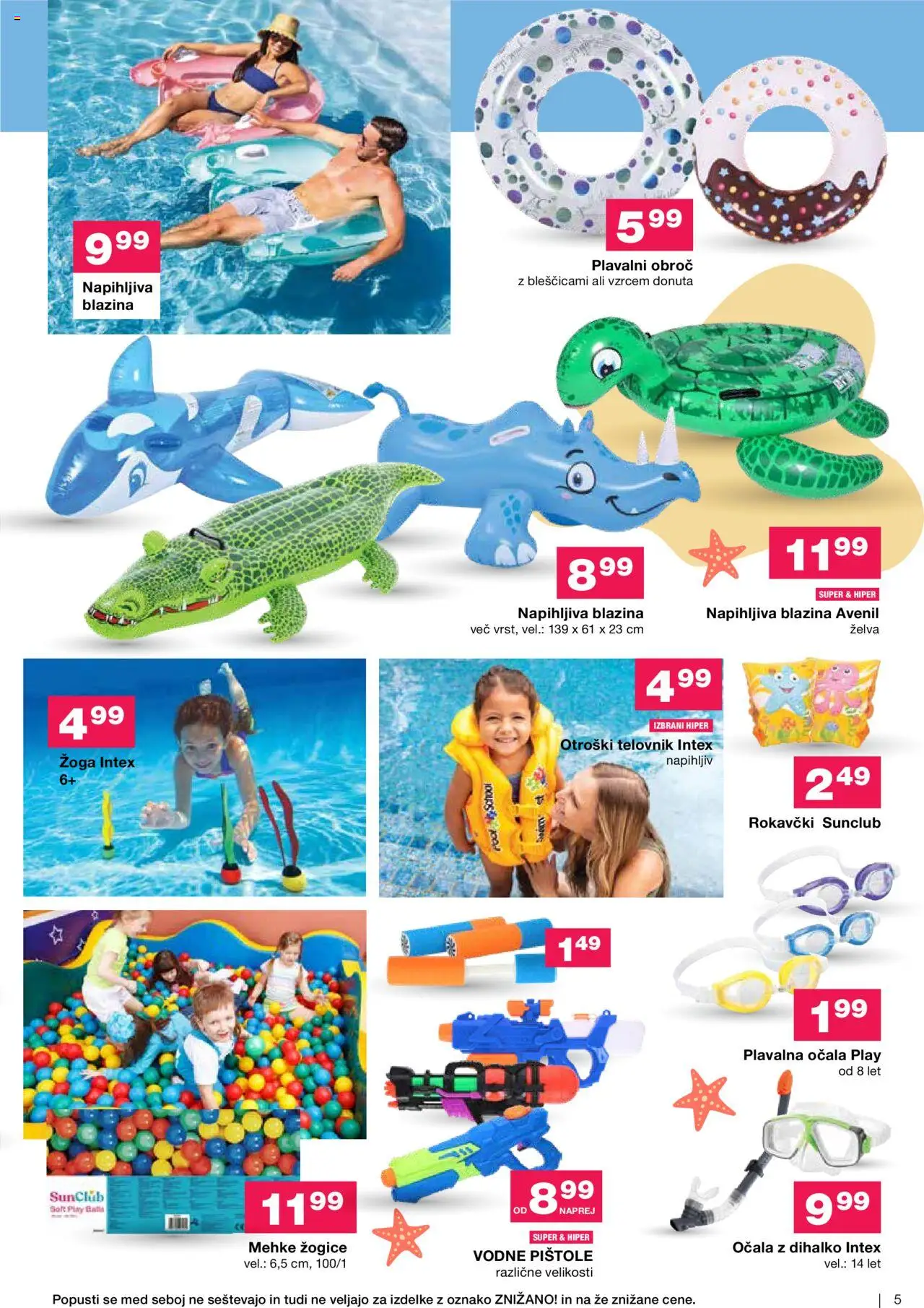 Mercator katalog poletje je tu │ velja od 11.06.2025 | Stran: 5 | Izdelki: Napihljiva blazina, Blazina, Ocala