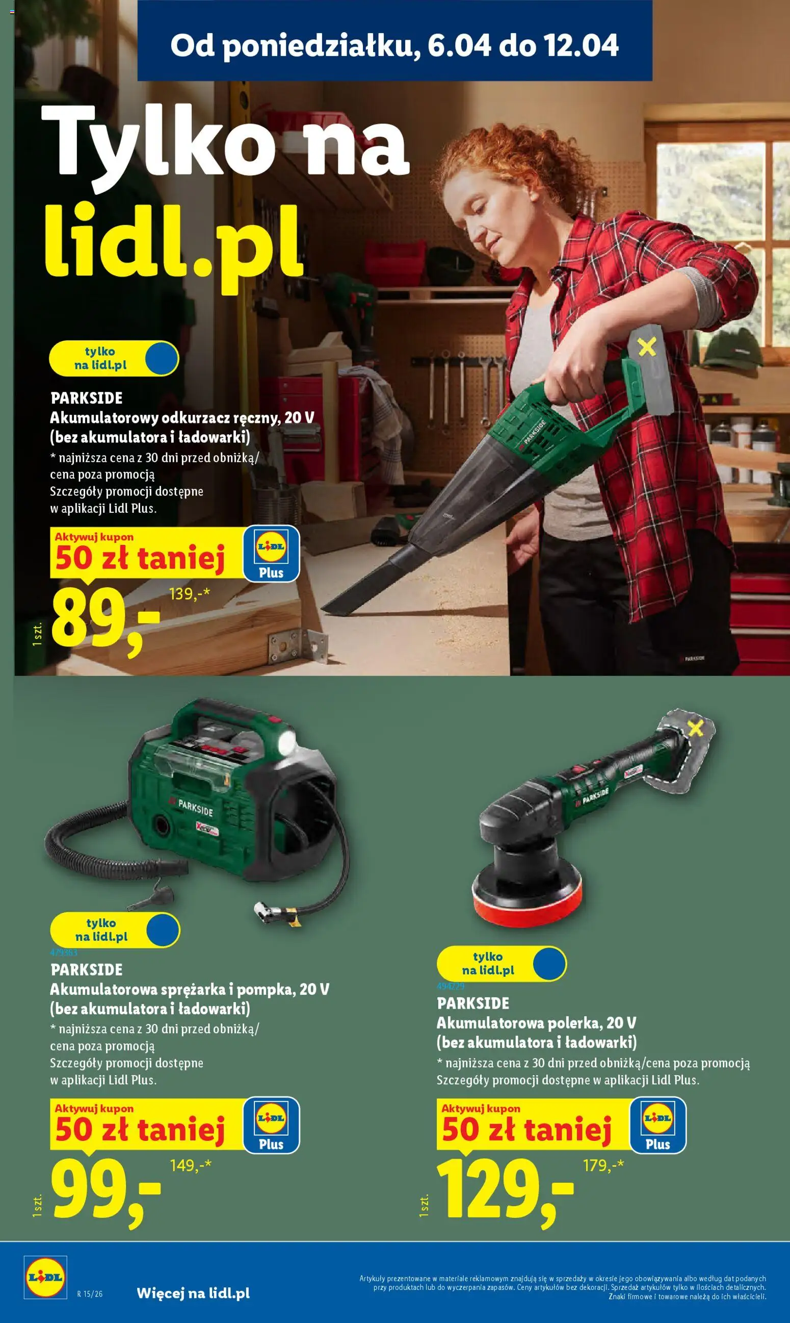Lidl Katalog od 07.04.2026 | Strona: 33 | Produkty: Odkurzacz