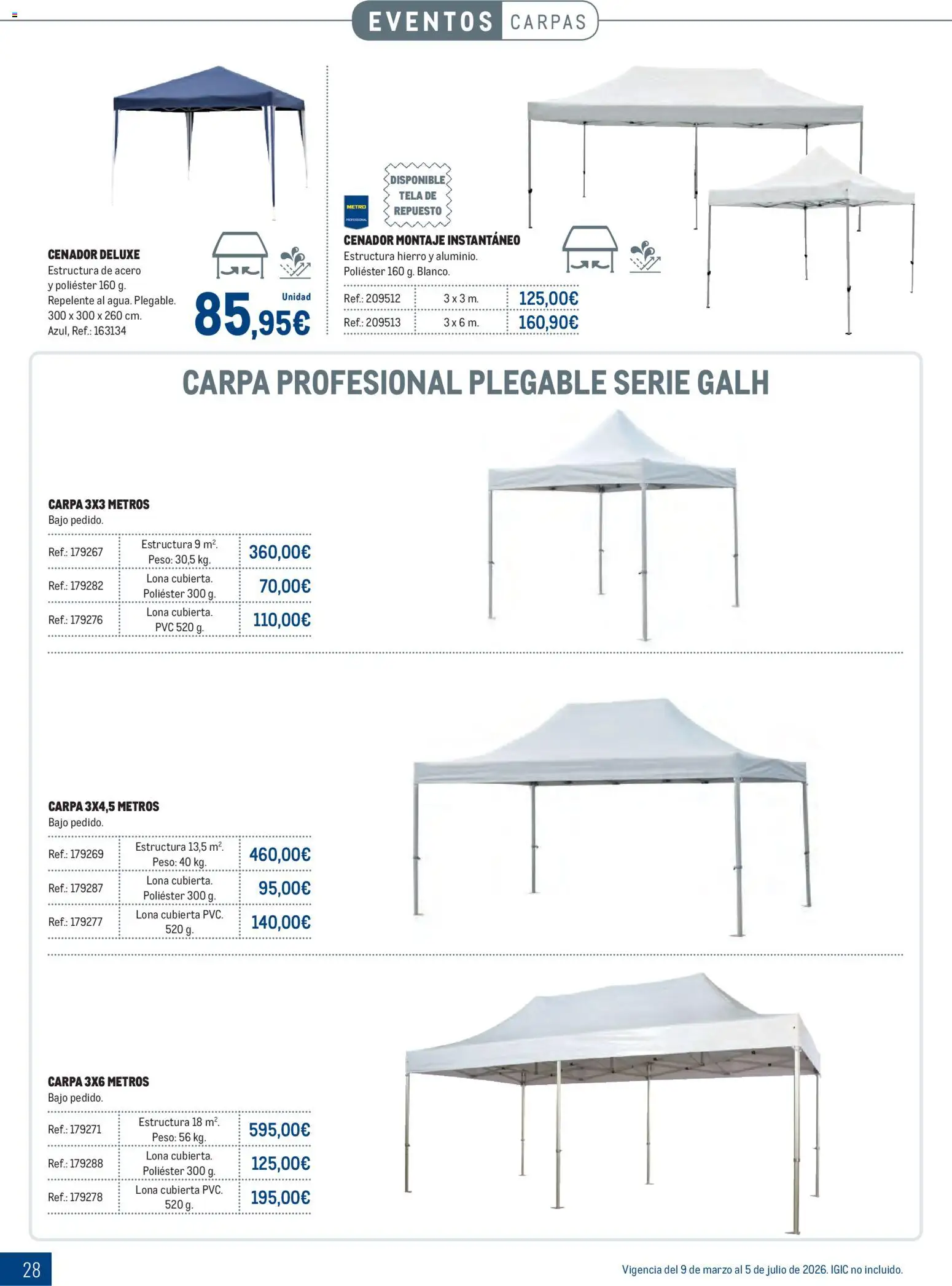 Makro - Especial Terrazas Canarias │ válido desde el 09.03.2026 | Página: 28 | Productos: Peso