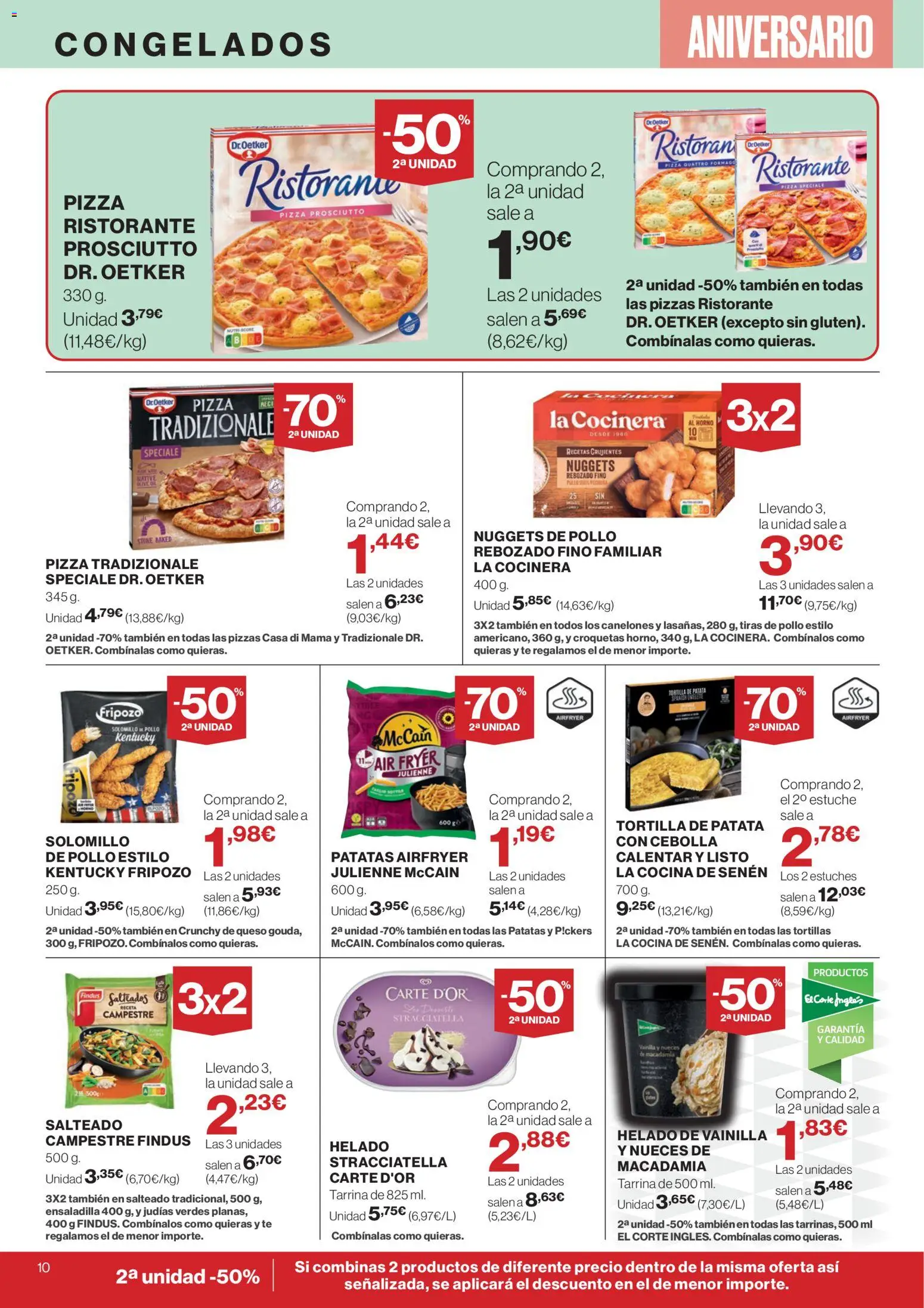 Supercor Canarias │ válido desde el 06.11.2025 | Página: 10 | Productos: Queso, Pizza, Παγωμένο τσάι, Nuggets