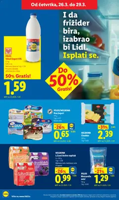 PILOS Tekući jogurt XXL, 1.5 kg, 2,8% m.m. - Pregled kataloga iz trgovine Lidl, vrijedi od 23.03.2026 | Stranica: 52