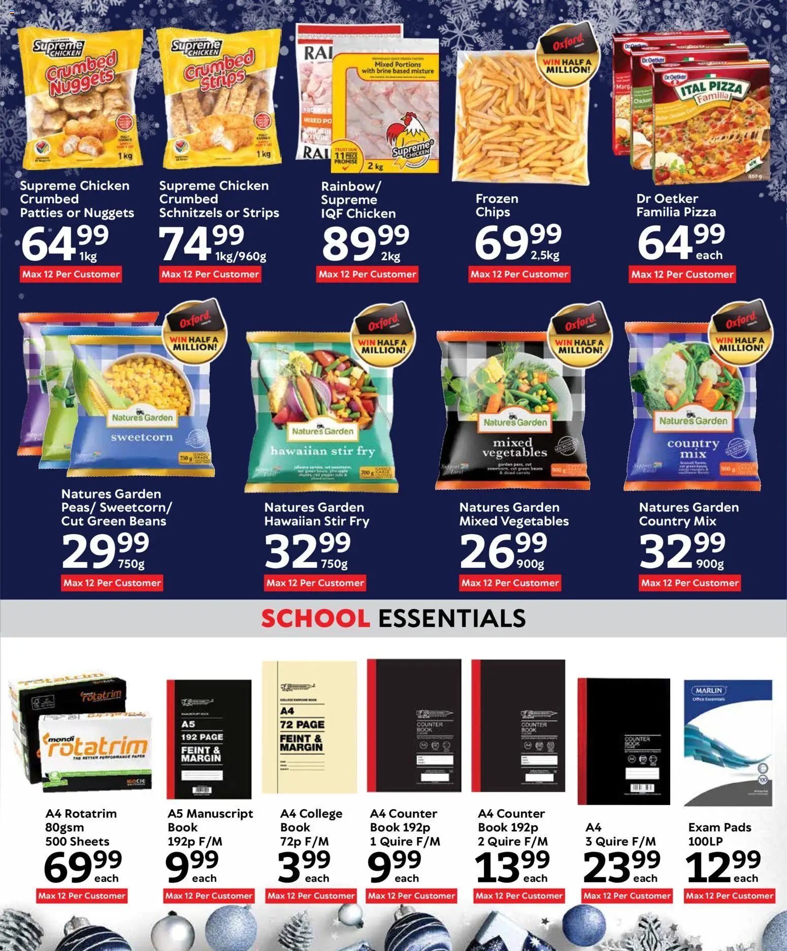 New Oxford Freshmarket catalogue – valid from 23.12.2025 | Page: 18 | Products: Pads, Pizza, Chicken, Chips