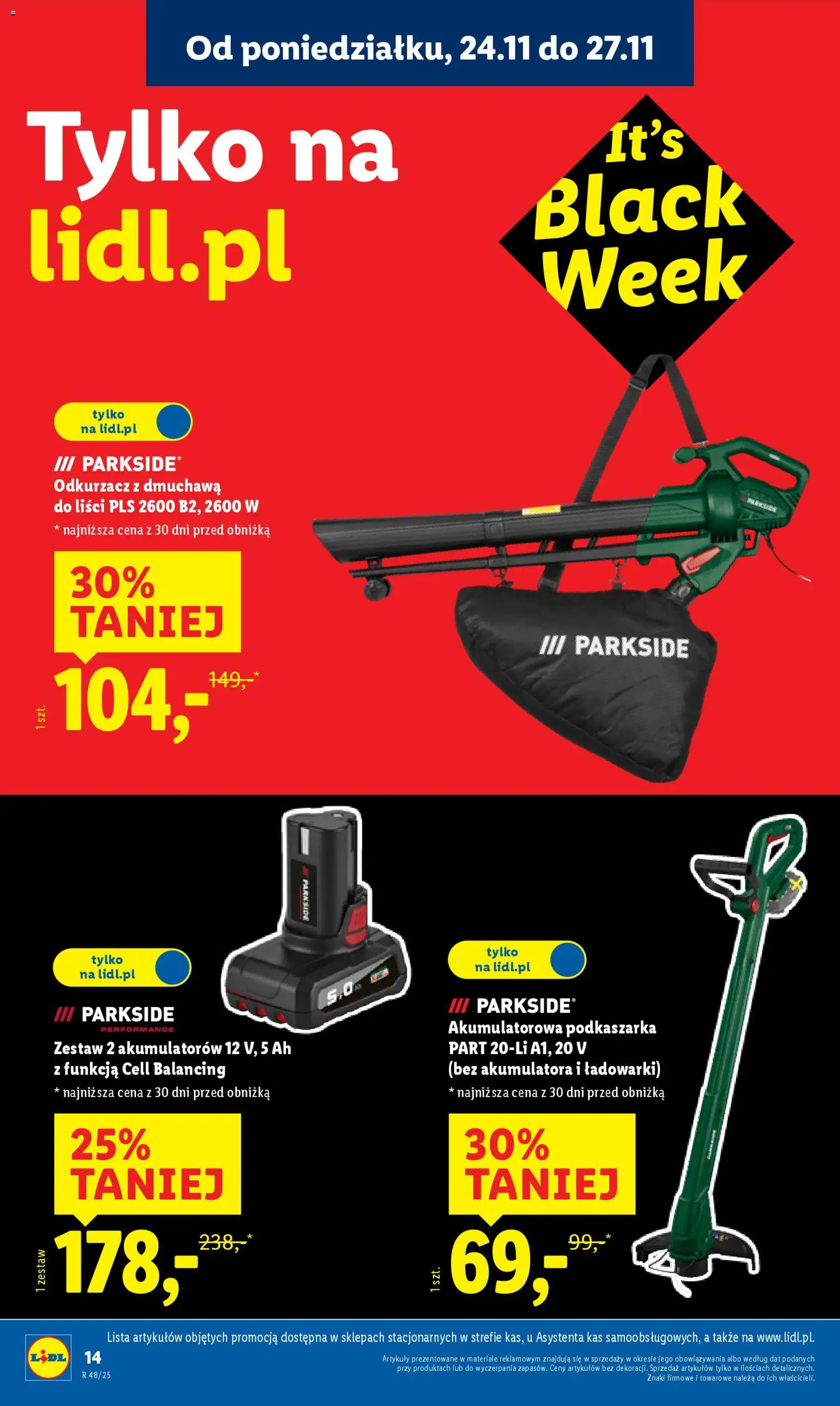 Lidl Black Friday od 24.11.2025 | Strona: 16 | Produkty: Odkurzacz