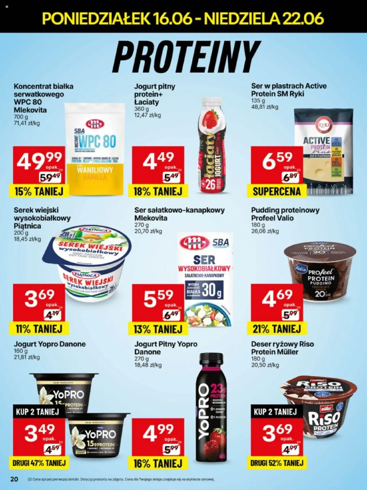 Delikatesy Centrum Gazetka - Sklepy Własne od 16.06.2025 | Strona: 20 | Produkty: Serek, Jogurt pitny, Sandwich, Serek wiejski