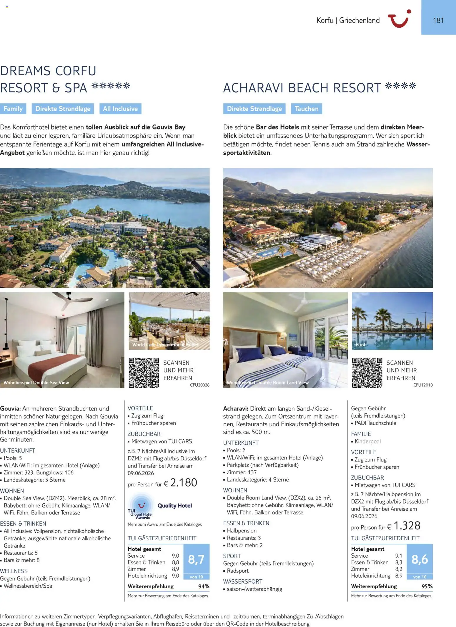 Aida  Südeuropa & Nordafrika 2026/27 – gültig ab 01.01.2026 | Seite: 181 | Produkte: Babybett, Wasser