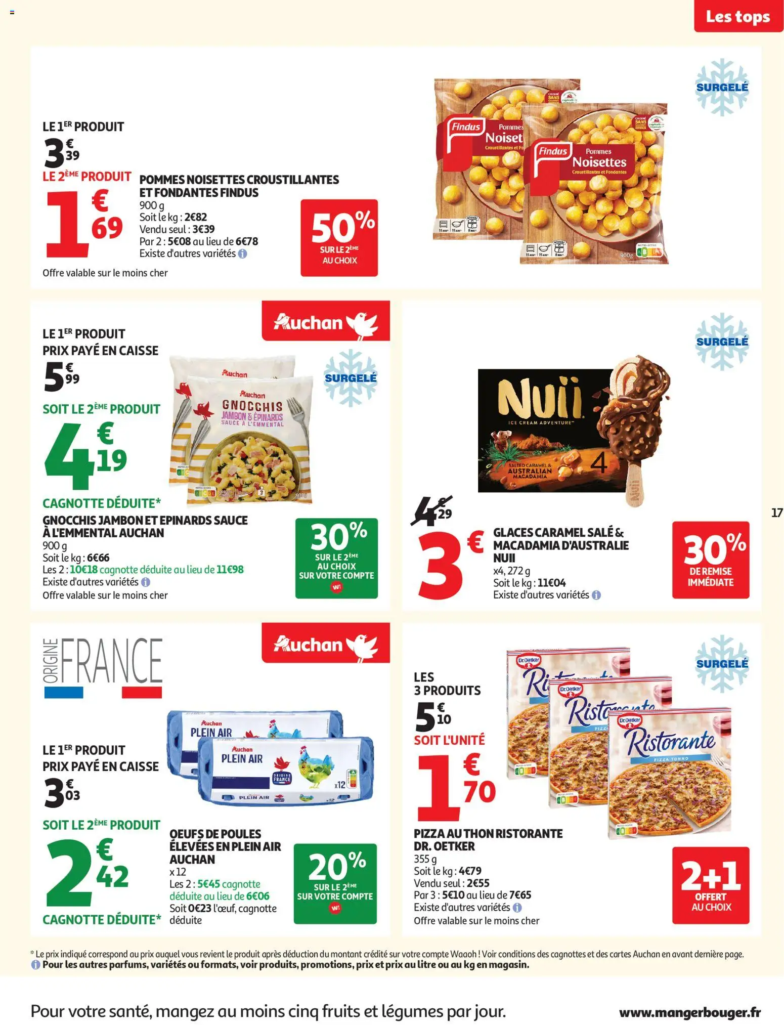 {H1} | Page: 17 | Produits: Glaces, Œufs, Pizza, Pommes