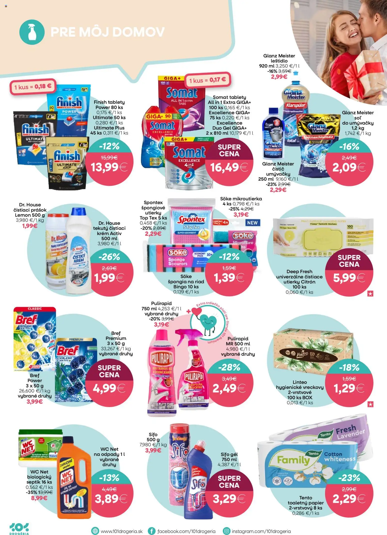 Nové 101 drogerie akcie – leták je platný od 11.02.2026 | Strana: 10 | Produkty: Wc, WC NET, Toaletný papier, Krém