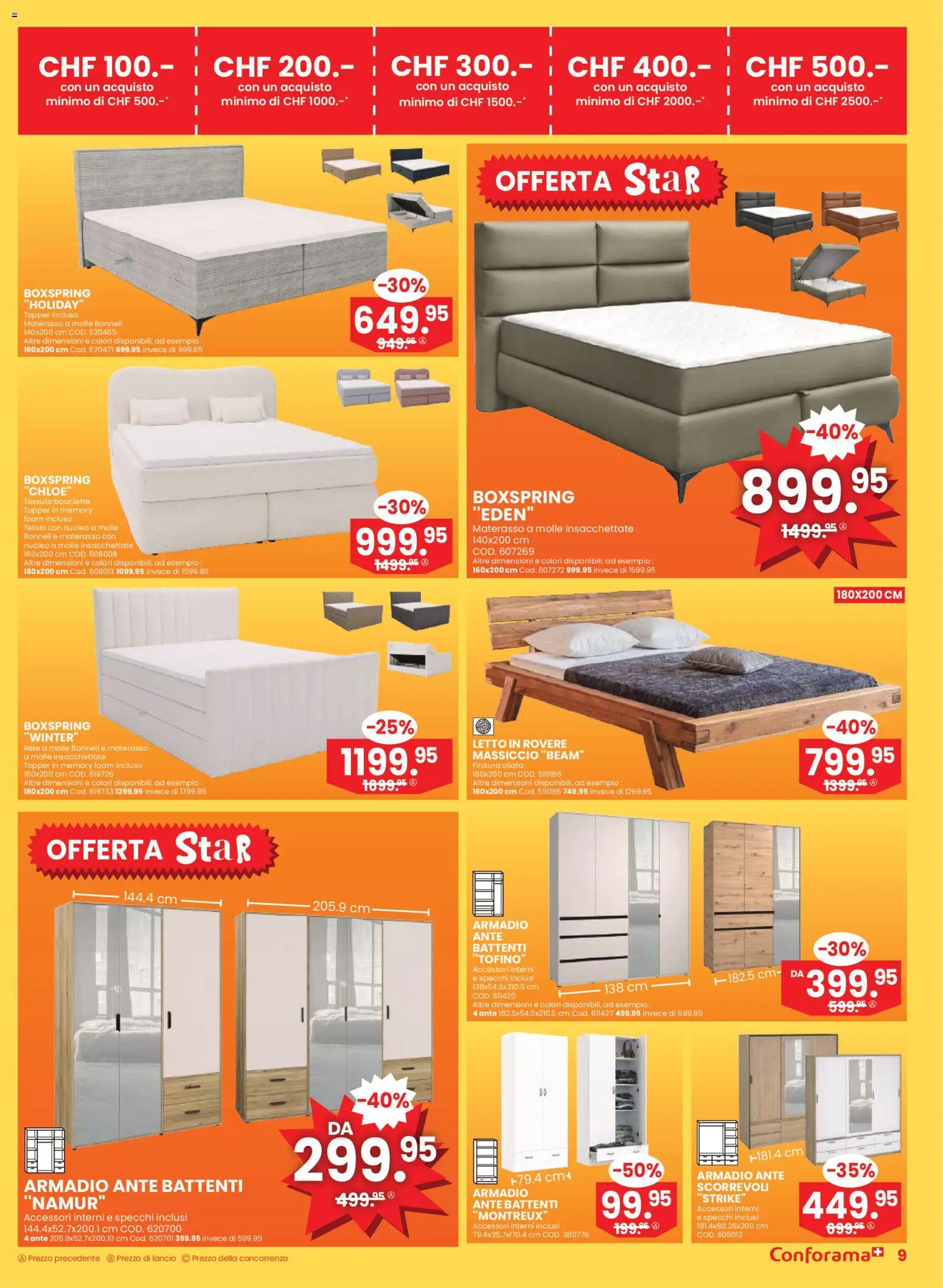 Conforama Aktionen IT – gültig ab 31.12.2025 | Seite: 9 | Produkte: Topper